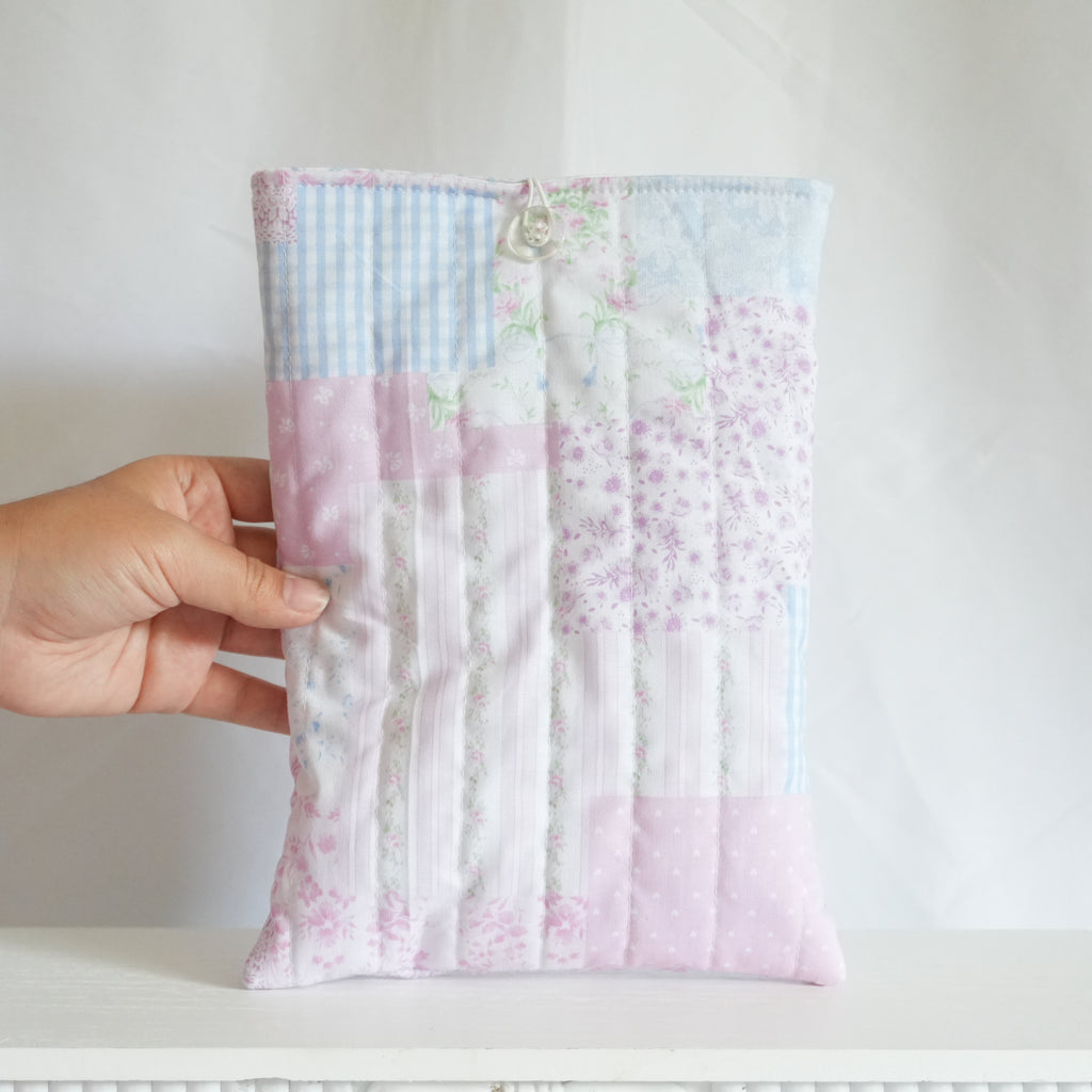 Patchwork Quilted Book Sleeve No Pocket
