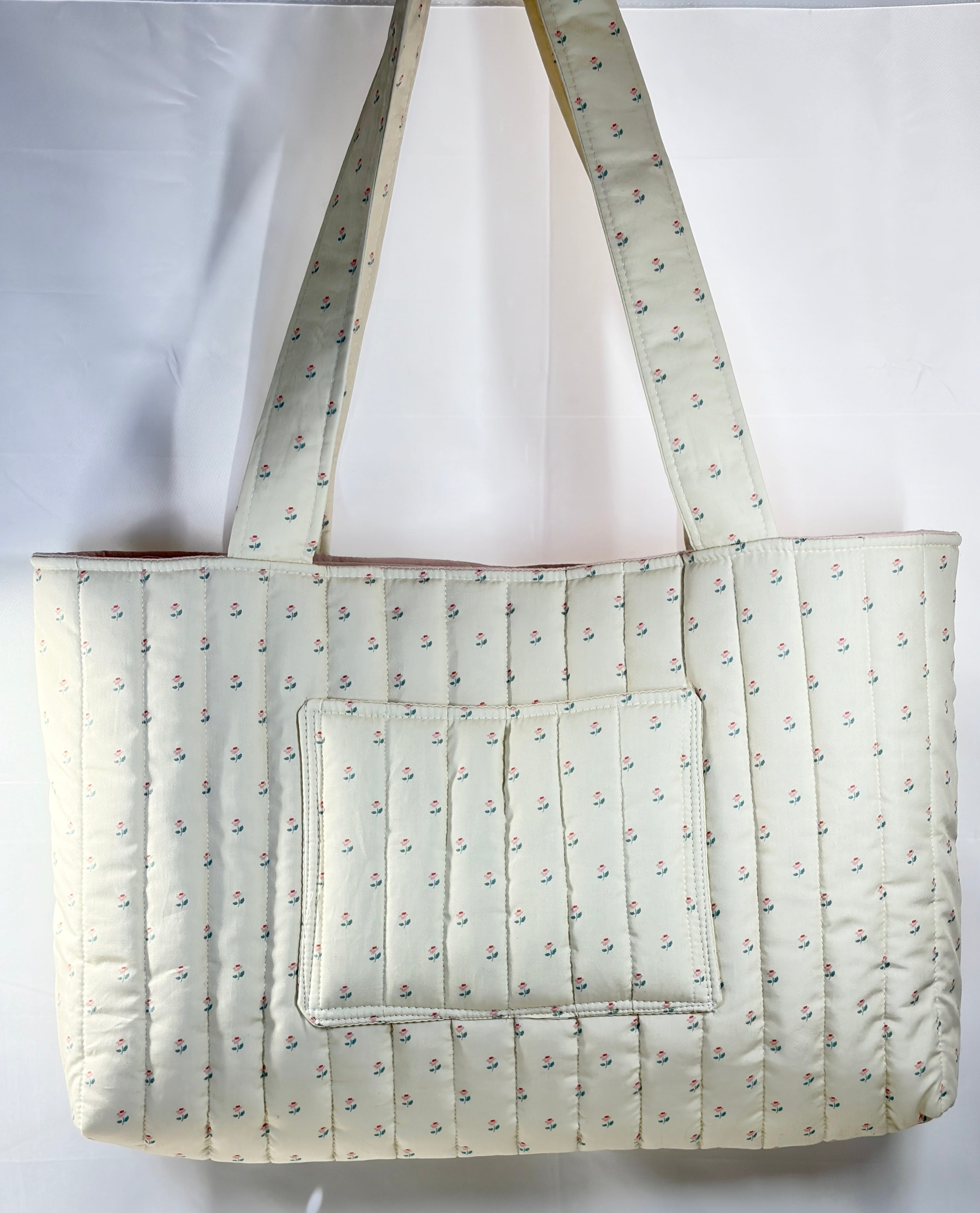 Dainty Floral Large Tote Bag