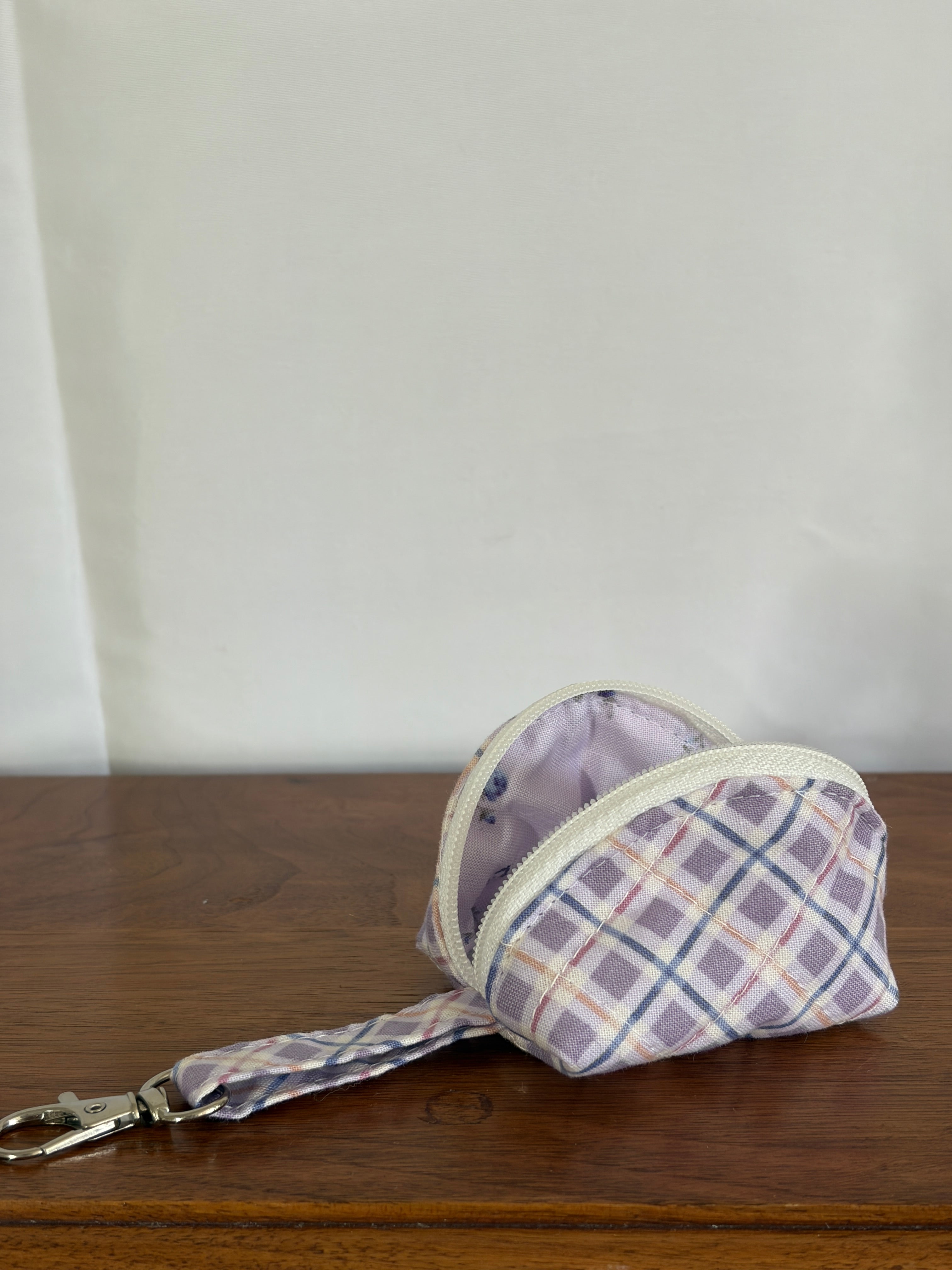 Purple Plaid AirPod Case