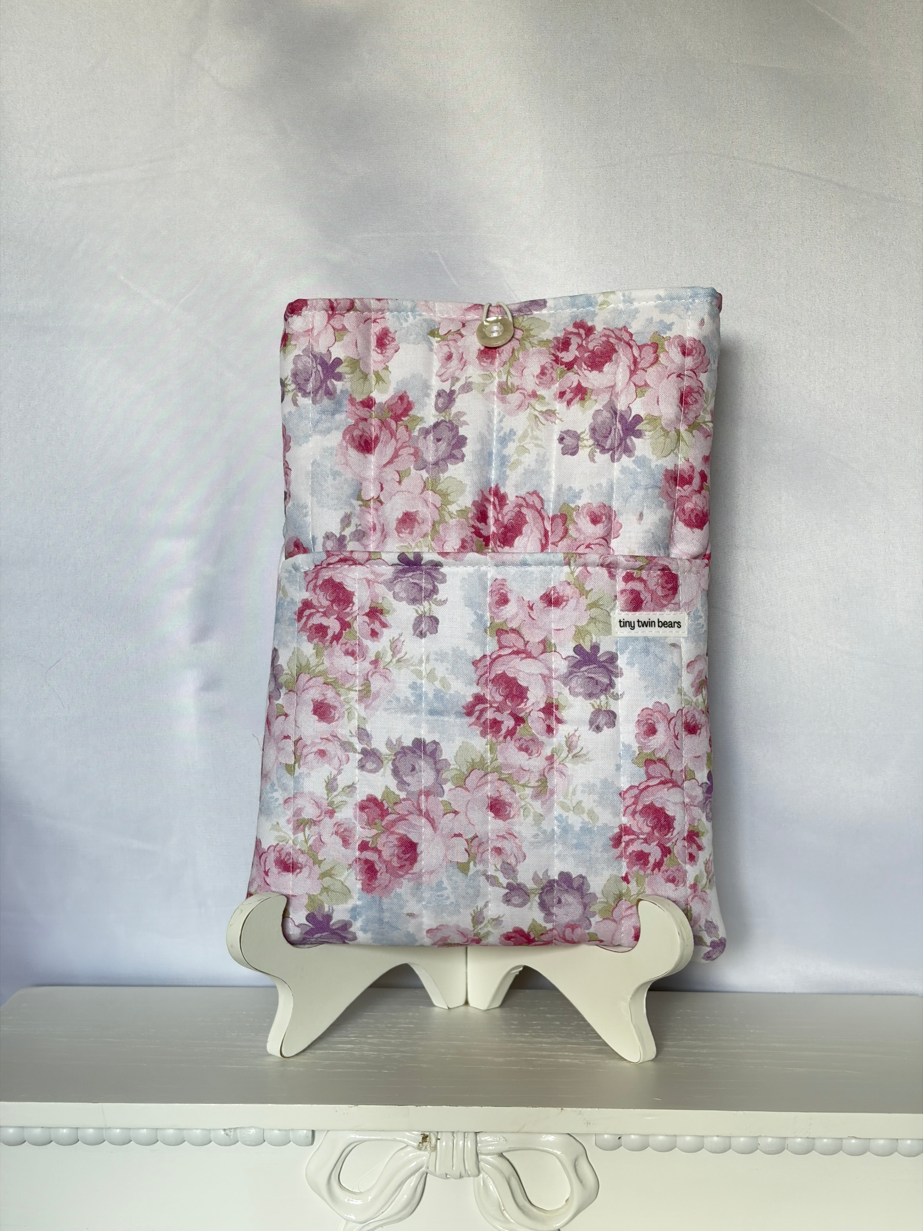 Spring Blossom Quilted Book Sleeve
