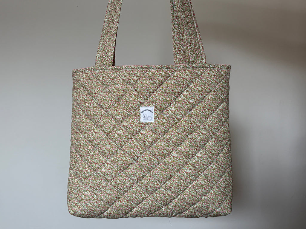 Ditsy Meadow - Handmade Quilted Tote Bag