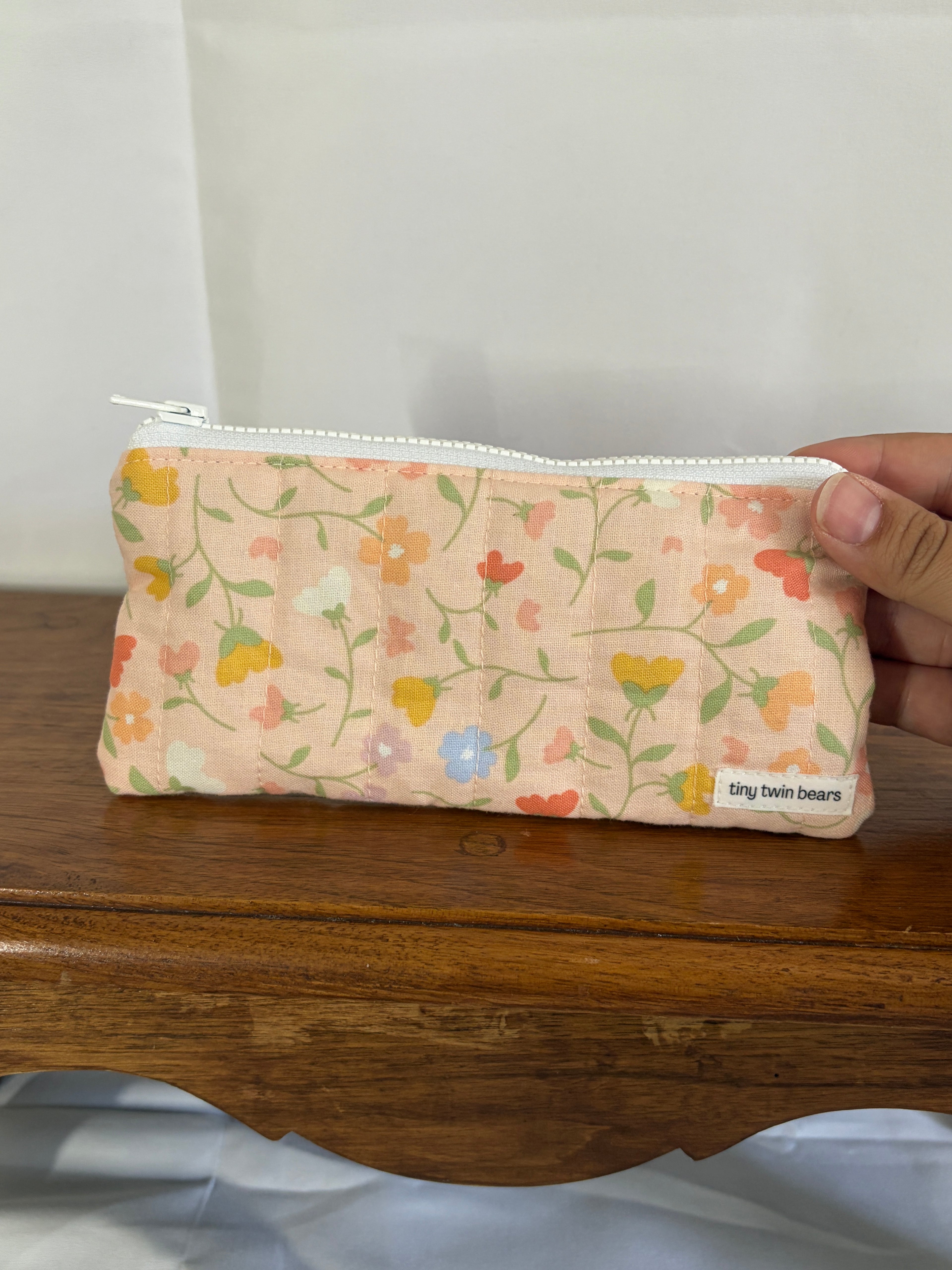 Peach Blossom Pencil/Glasses Case