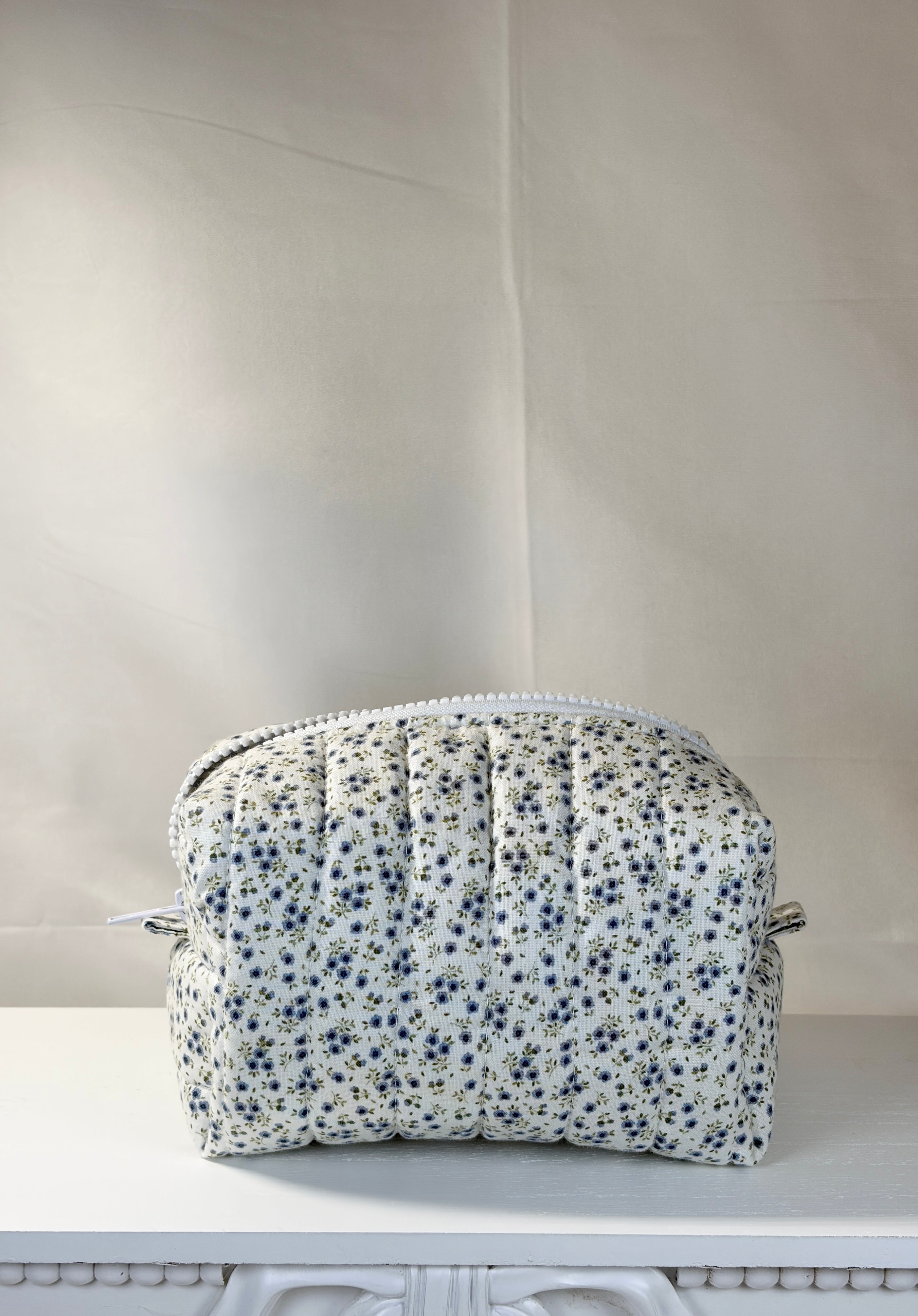 Periwinkle Boxy Makeup Bag