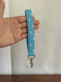 Blue Dot Keychain Wristlet