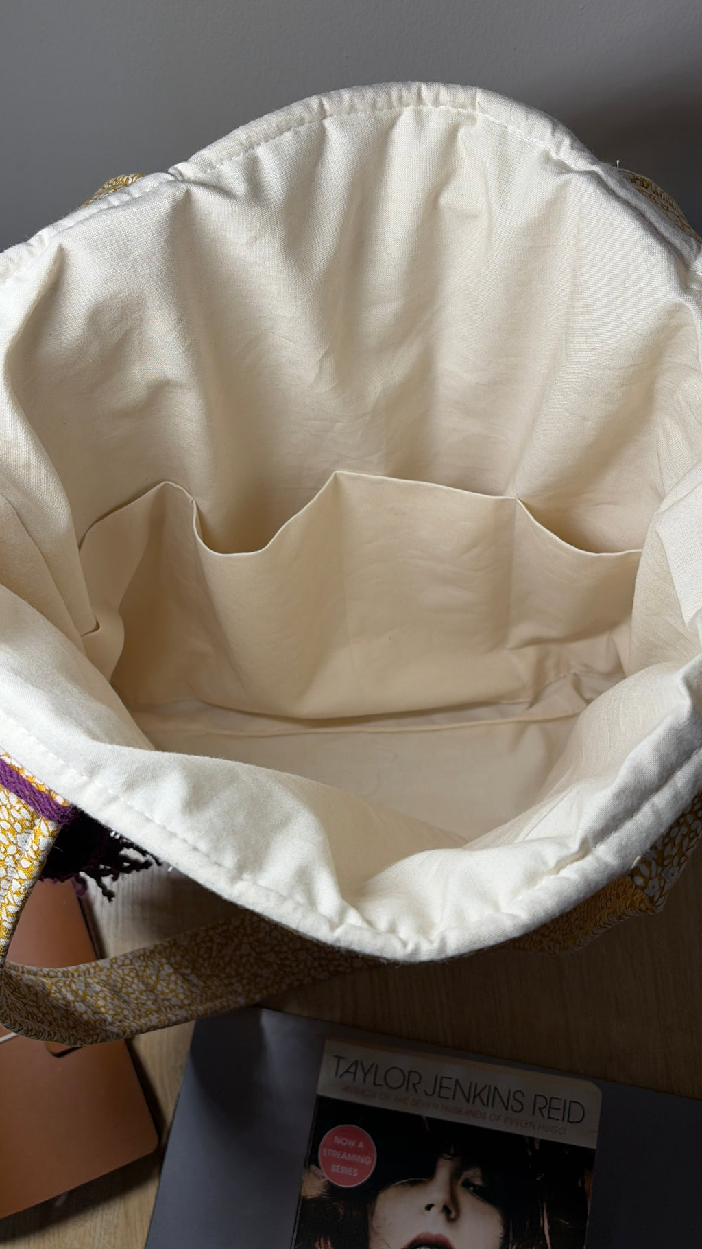 Mustard Cottage - Handmade Quilted Tote Bag