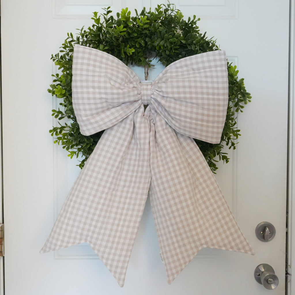 Blue Vine Reversible Giant Door Bow