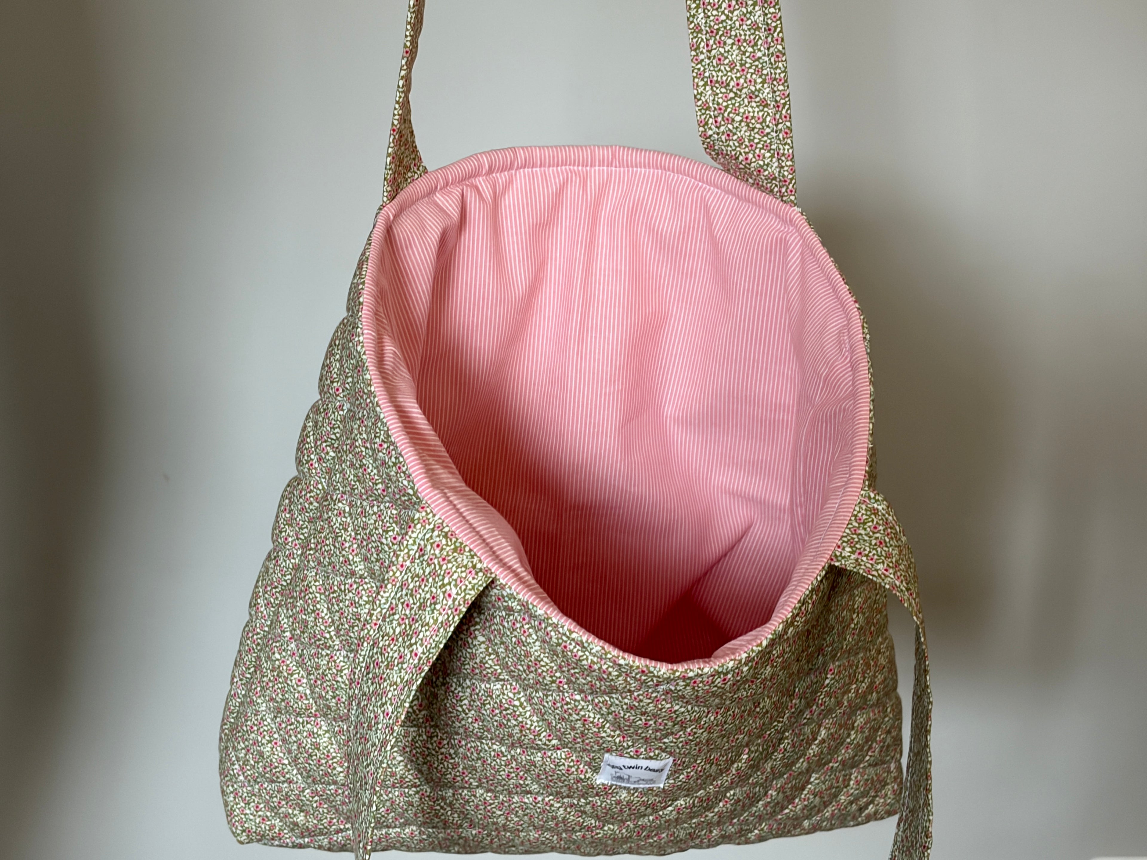 Ditsy Meadow - Handmade Quilted Tote Bag