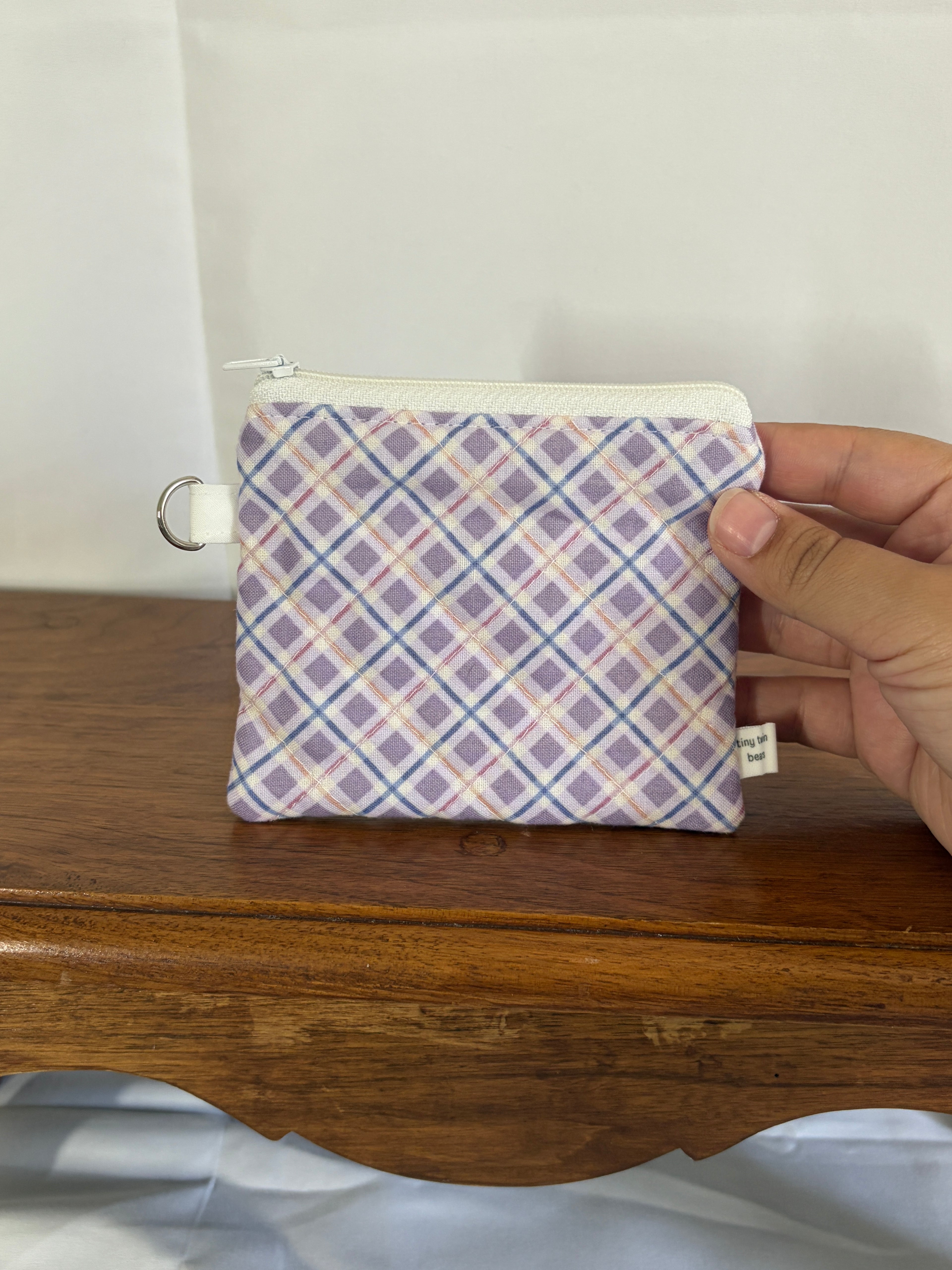 Purple Plaid Wallet