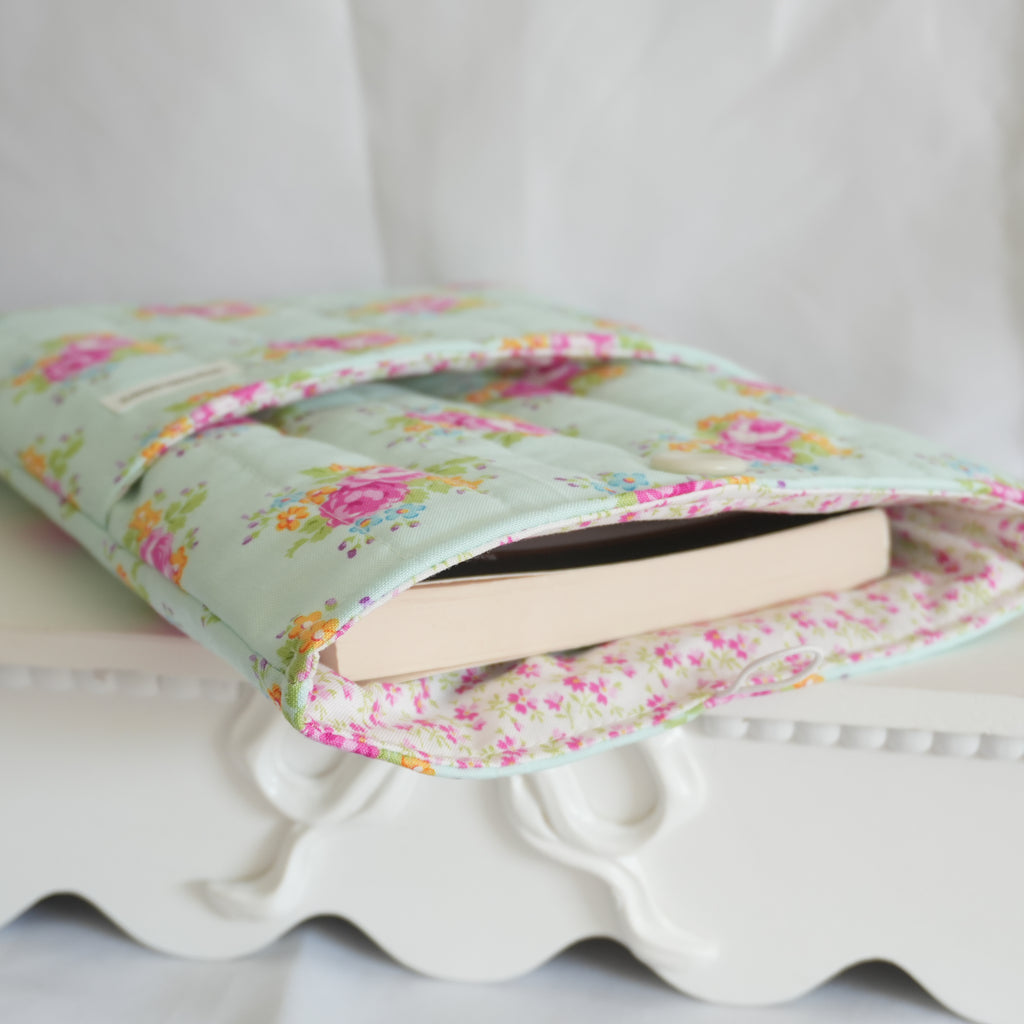 Mint Tea Party Book Sleeve