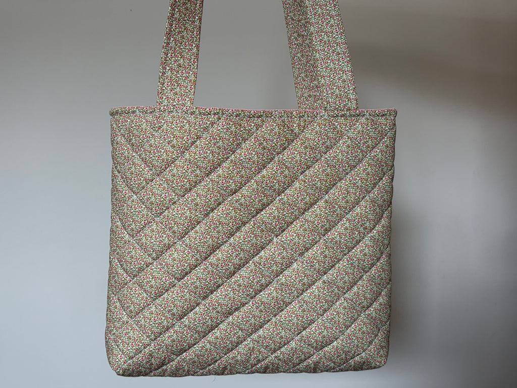 Ditsy Meadow - Handmade Quilted Tote Bag