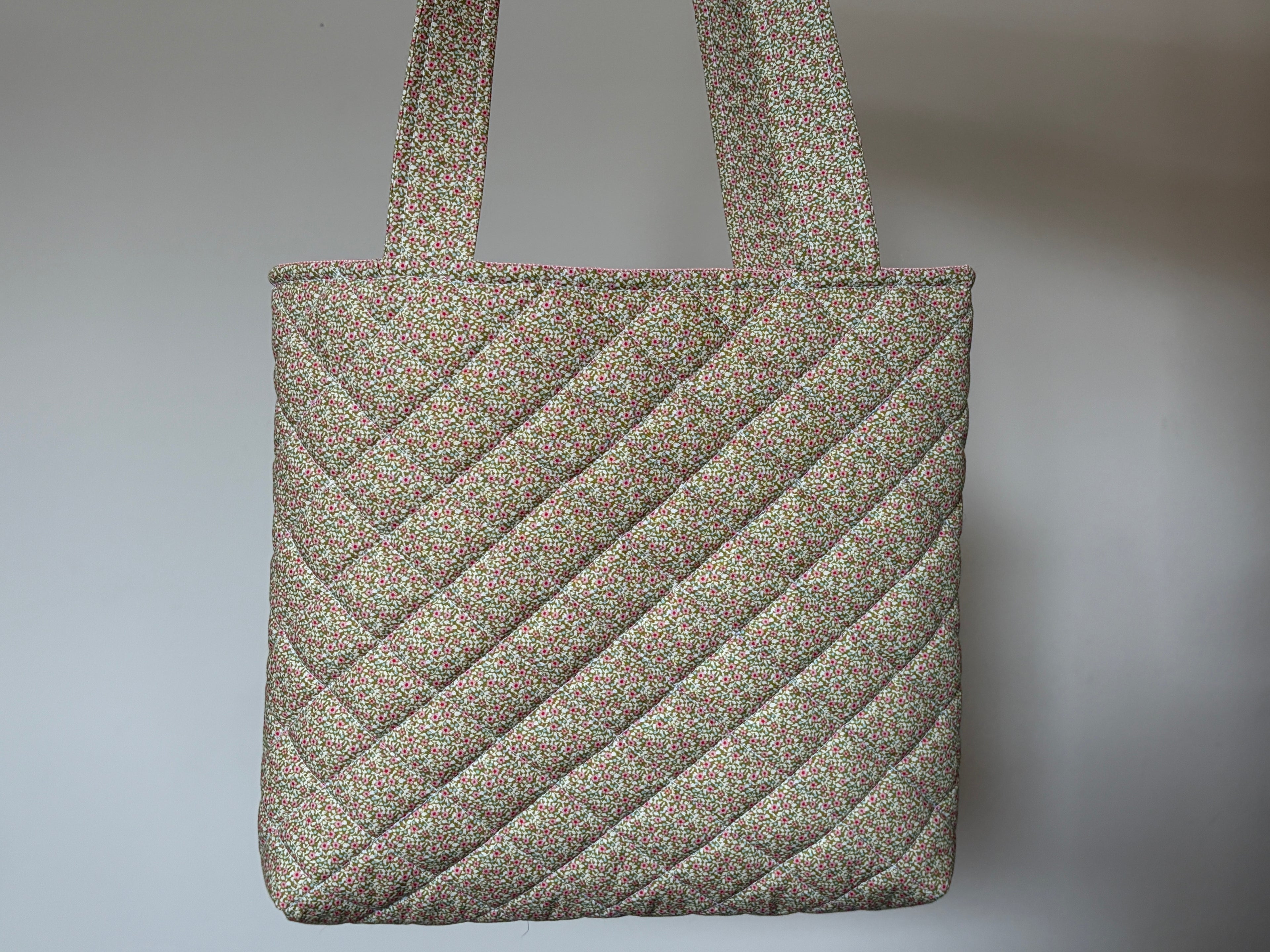 Ditsy Meadow - Handmade Quilted Tote Bag