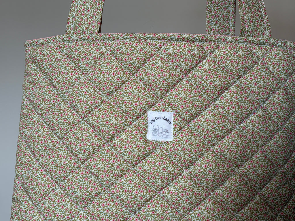 Ditsy Meadow - Handmade Quilted Tote Bag