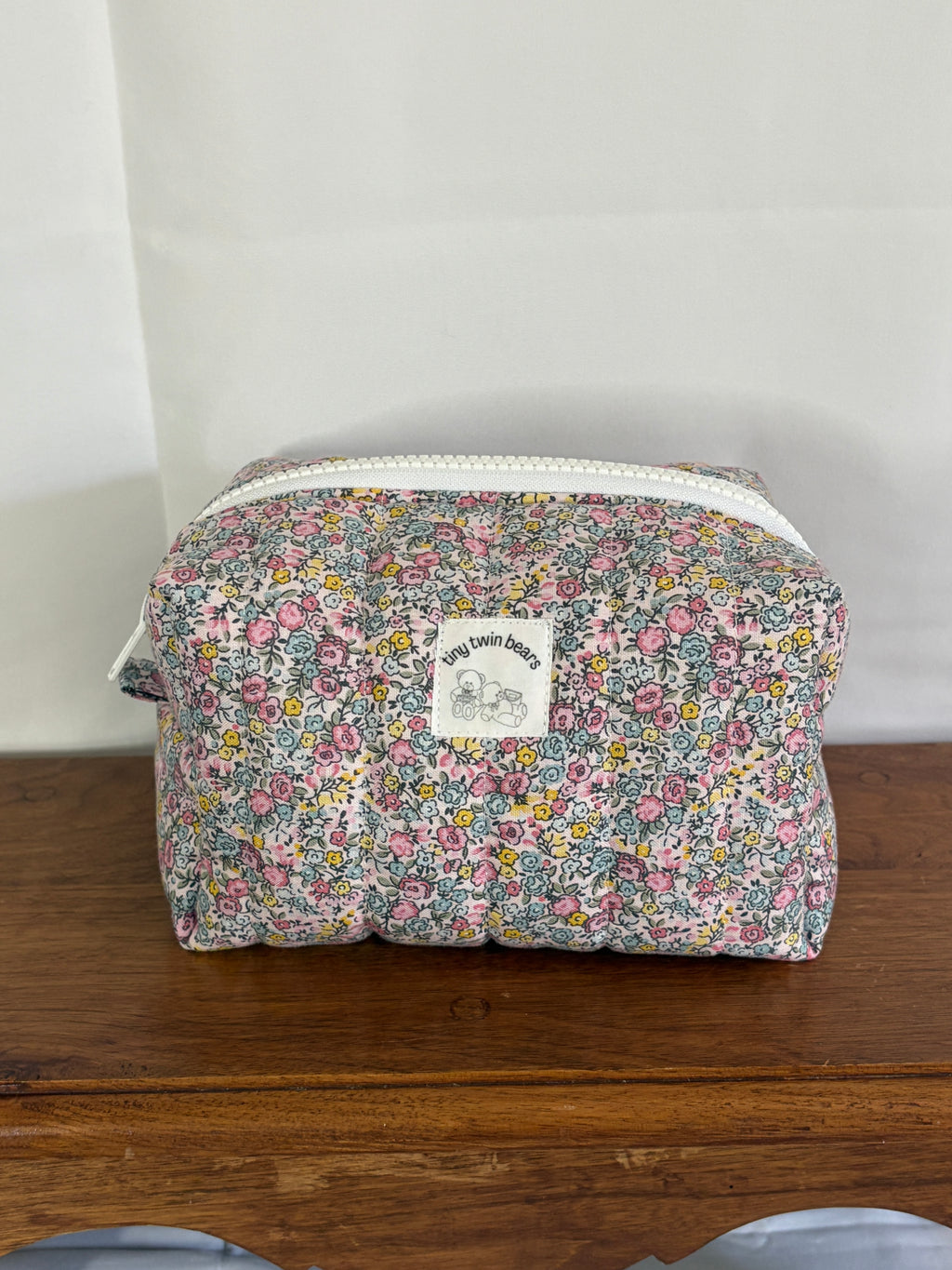 Mauve Ditsy Floral Boxy Bag