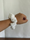 Embroidered Cotton Scrunchie