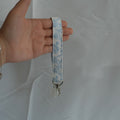 Blue Scroll Wristlet