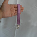 Purple Dot Wristlet