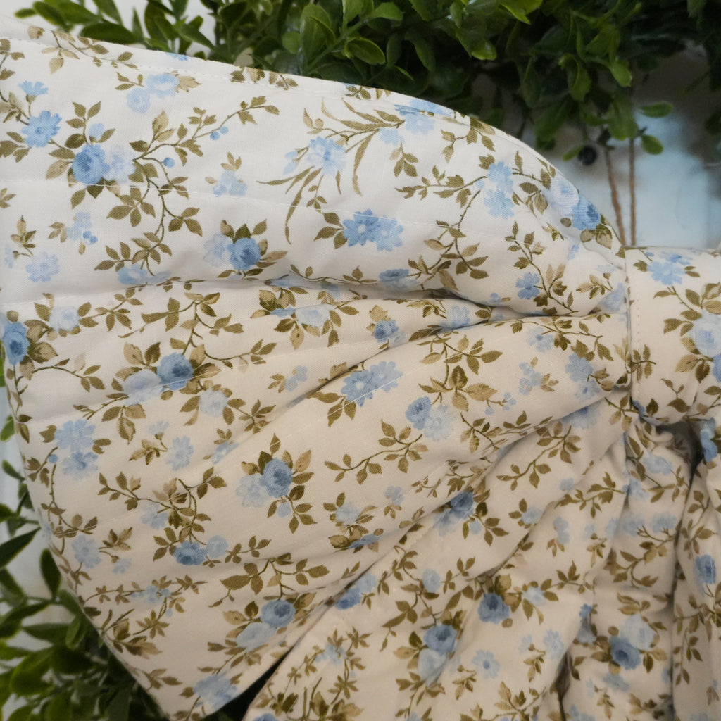 Blue Vine Reversible Giant Door Bow