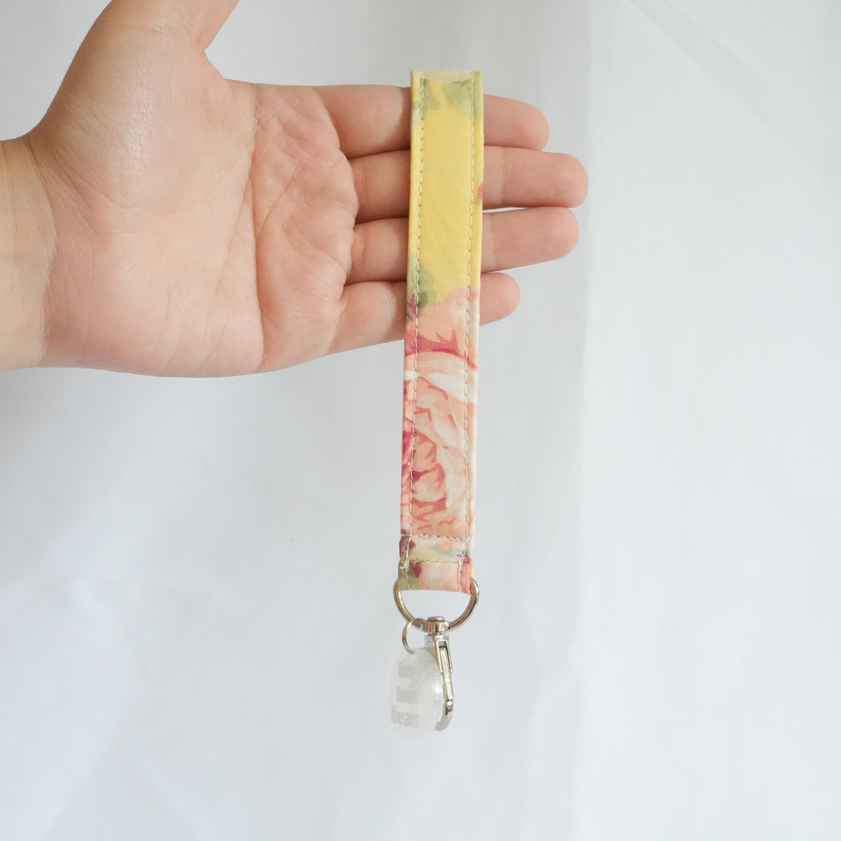 Yellow Floral Wristlet