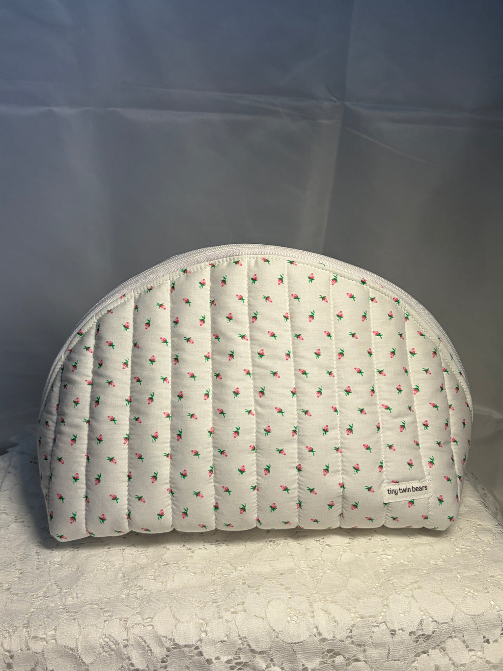Mini Rose Large Clamshell Pouch