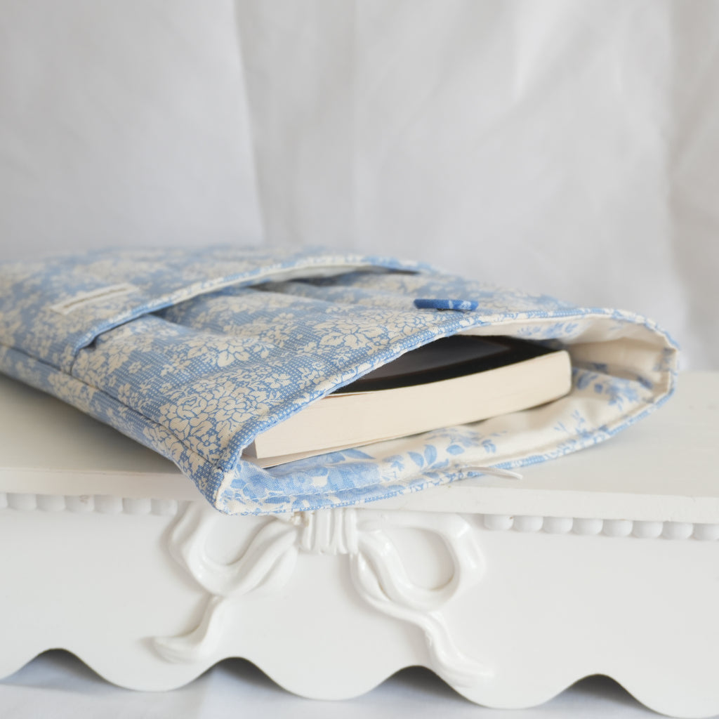 Blue Doily Book Sleeve