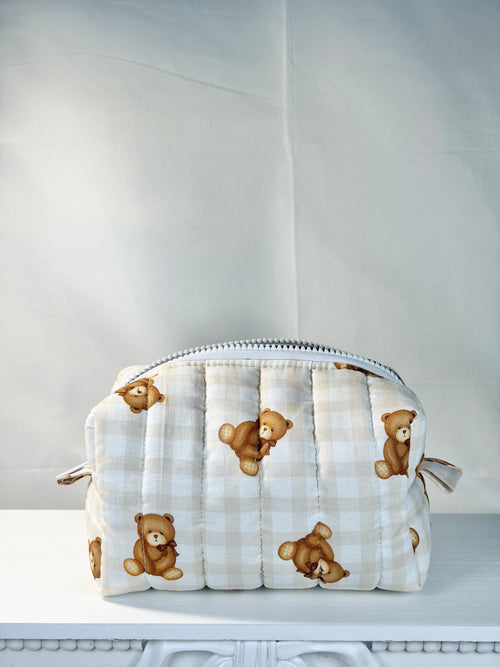 Berry Bear Boxy Makeup Bag
