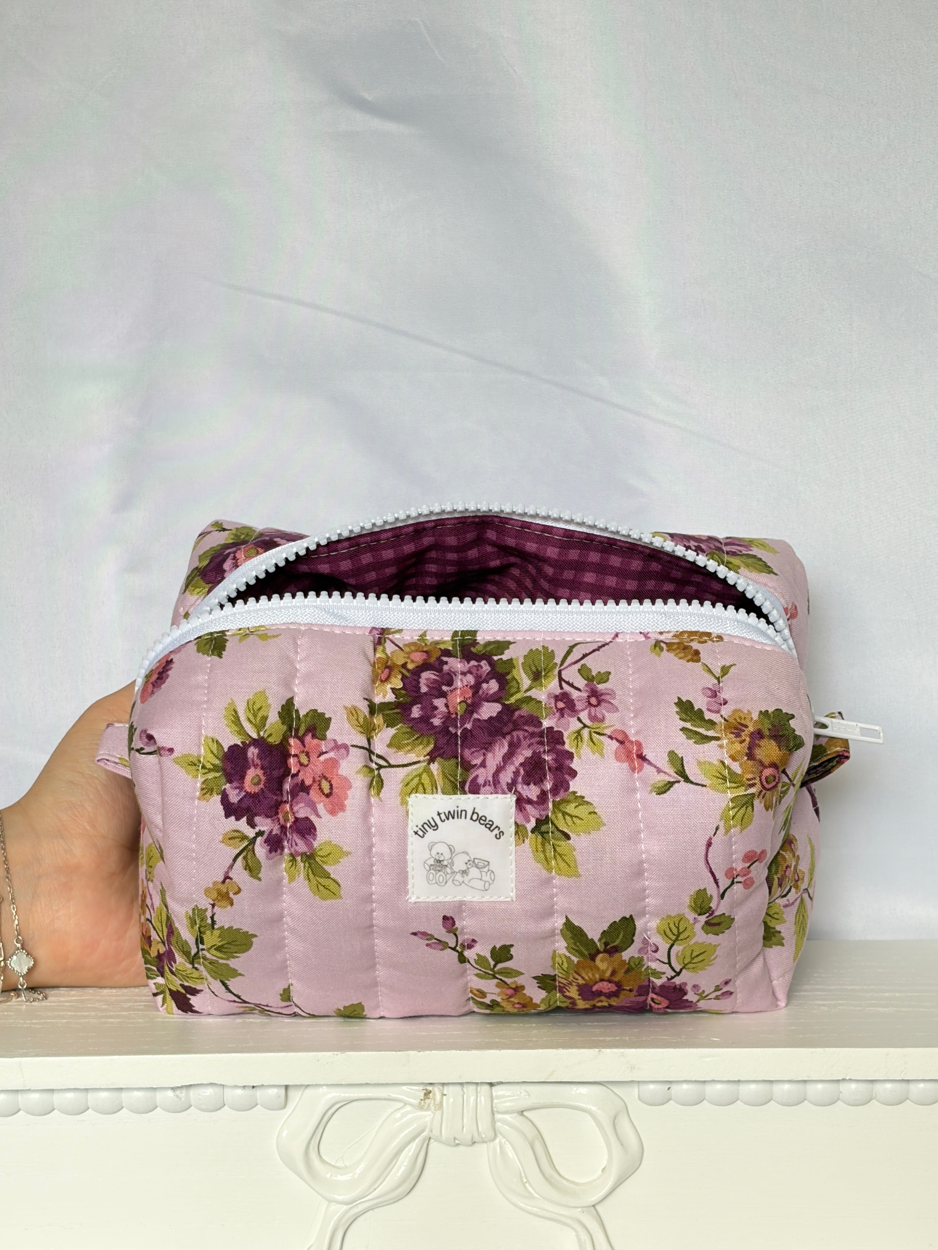 Purple Vines Boxy Bag