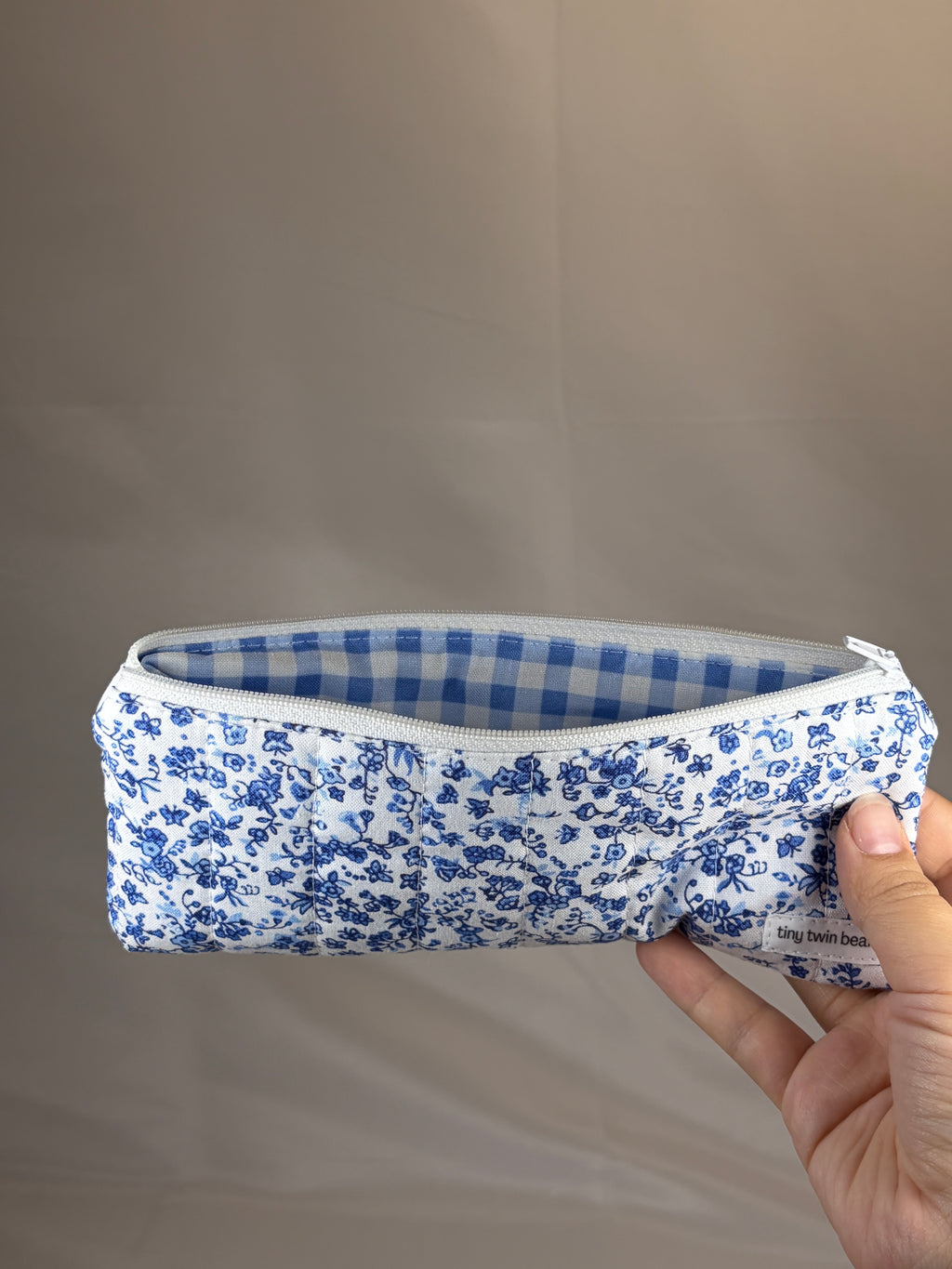Royal Gingham Pencil Case