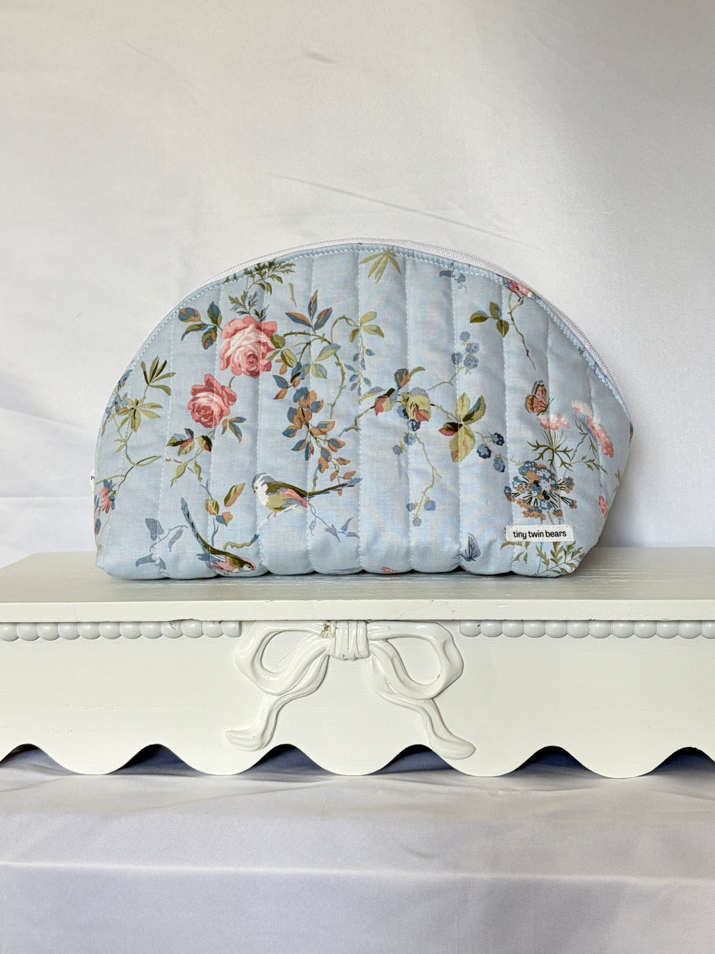Blue Bird Large Clamshell Pouch