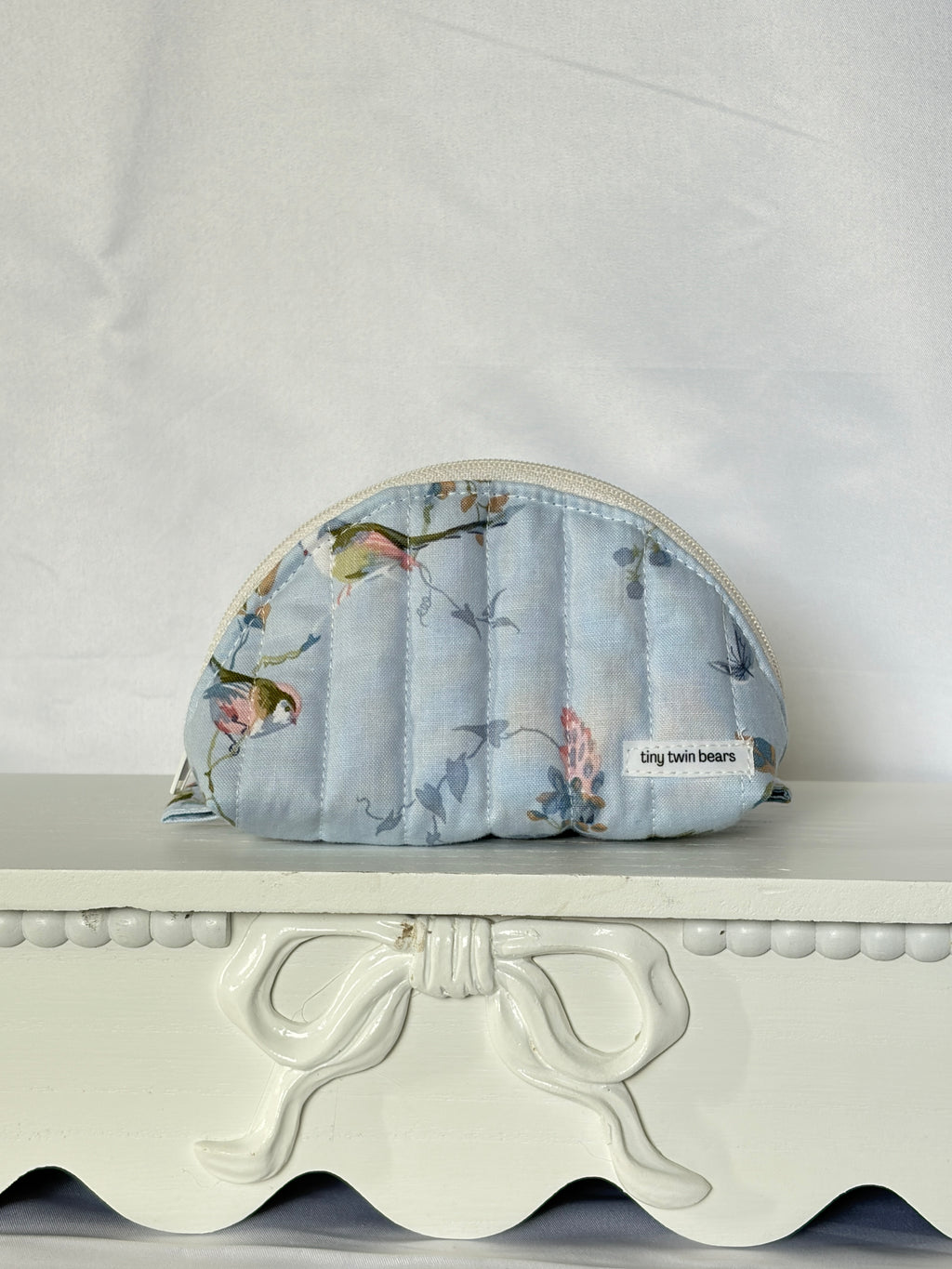 Blue Bird Small Clamshell Pouch