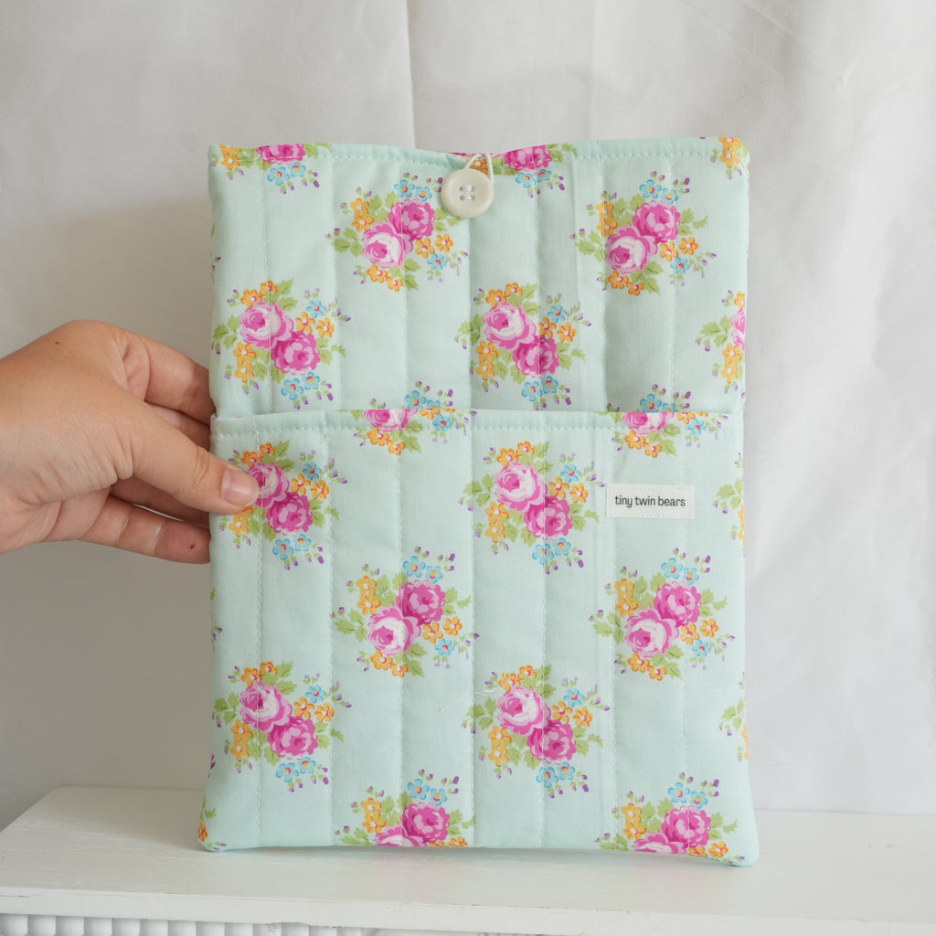 Mint Tea Party Book Sleeve