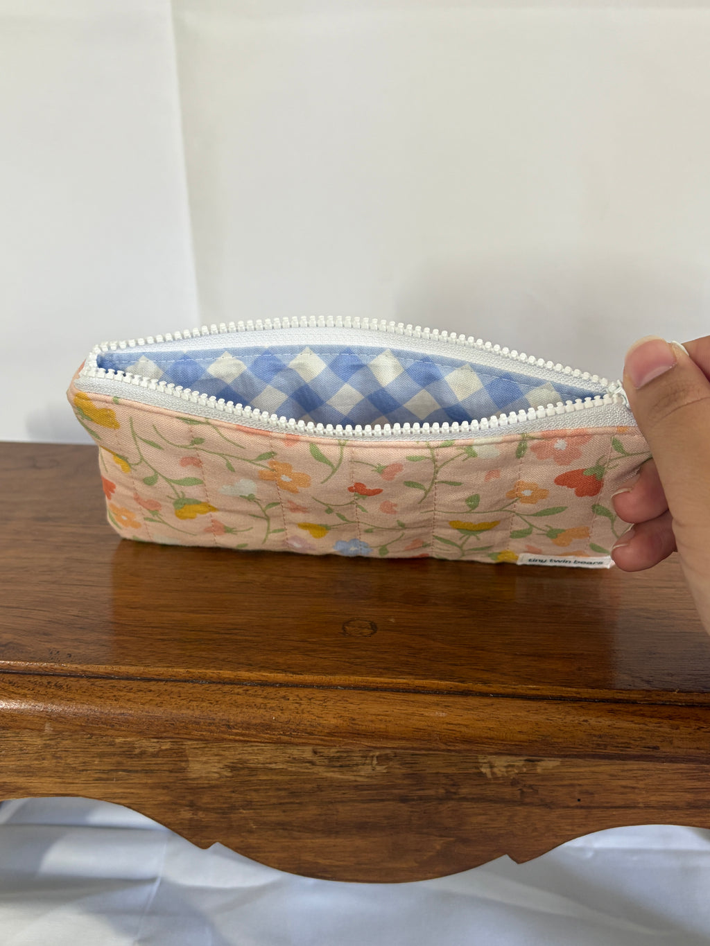 Peach Blossom Pencil/Glasses Case