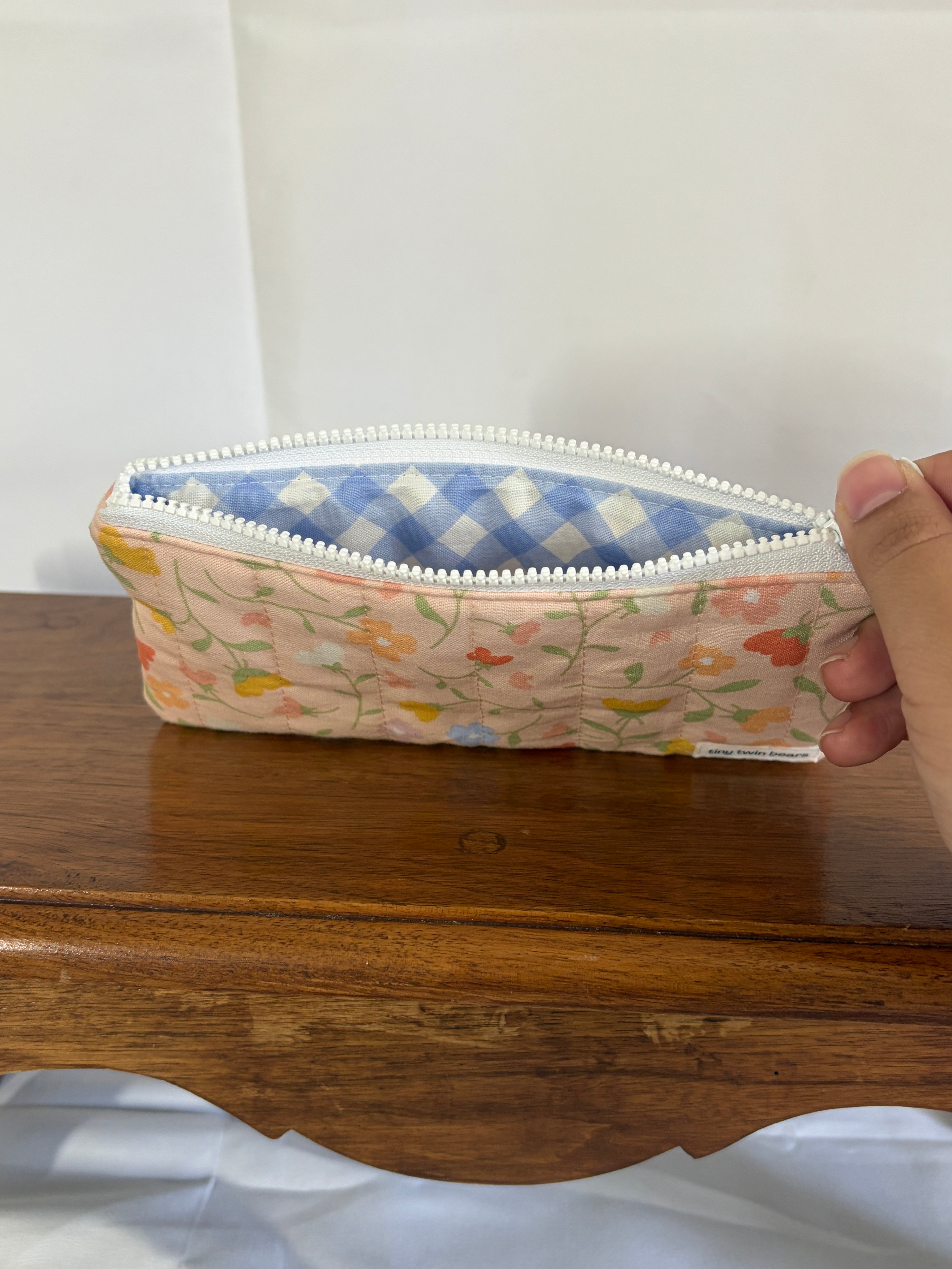 Peach Blossom Pencil/Glasses Case