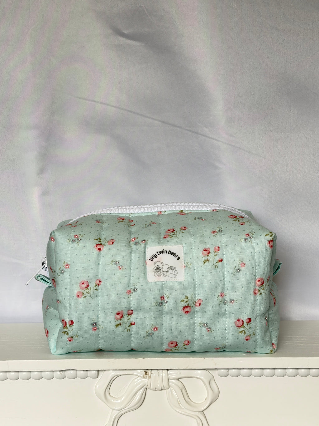 Blue Porcelain Boxy Bag