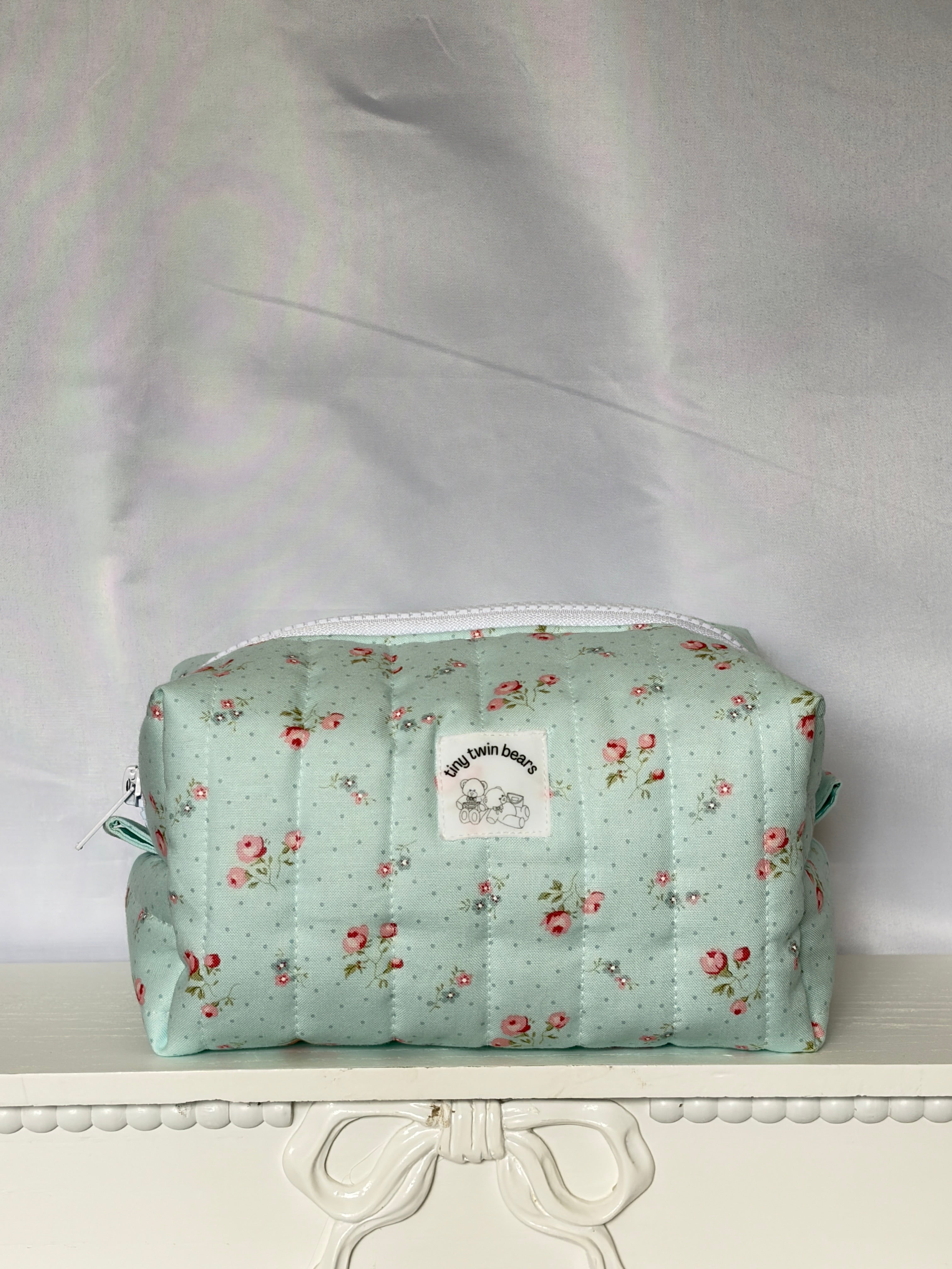 Blue Porcelain Boxy Bag