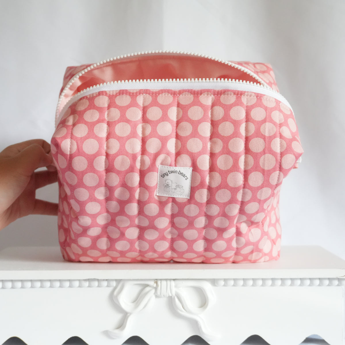Pink Polka Dot Jumbo Boxy