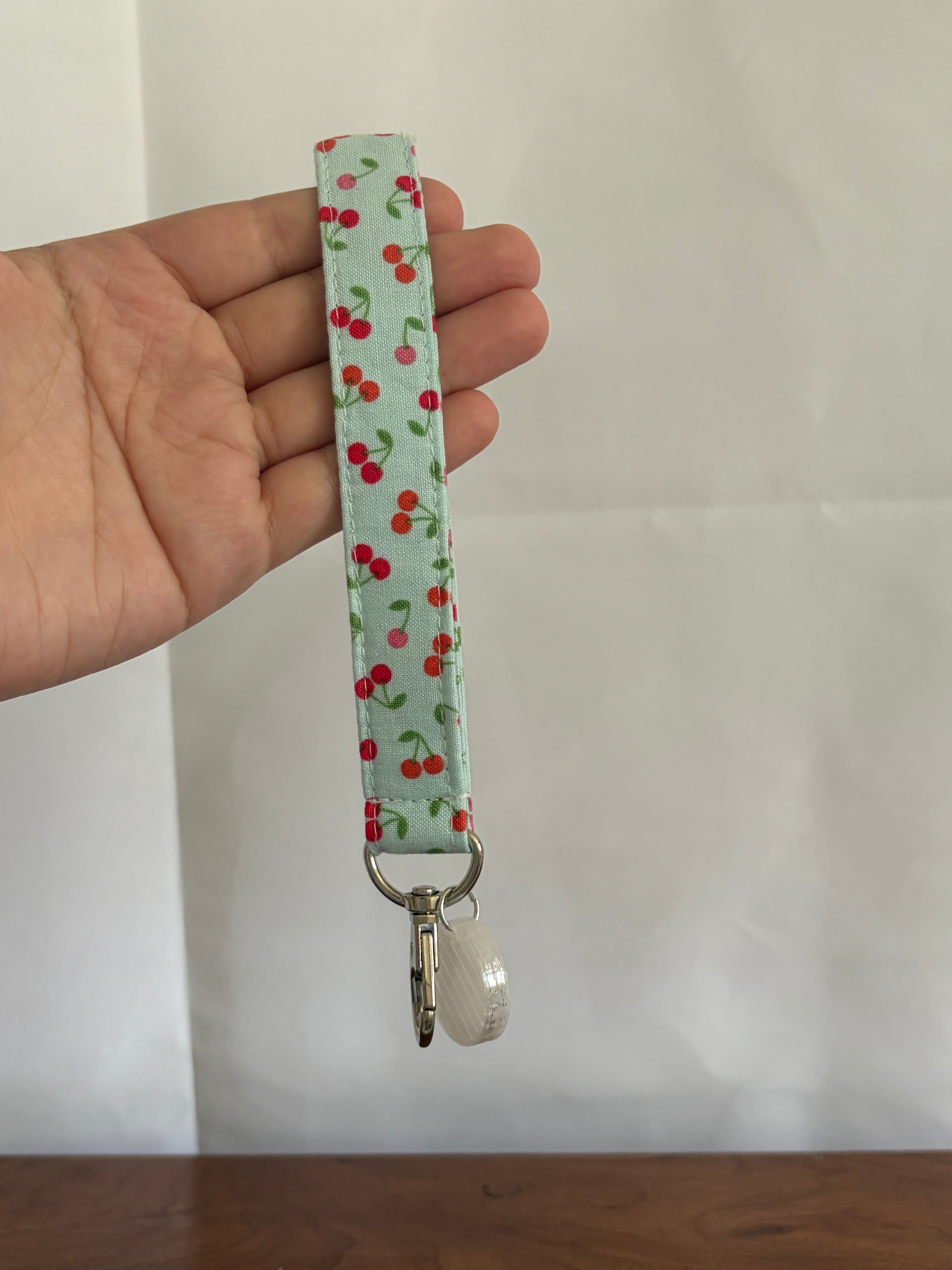 Cherry Keychain Wristlet