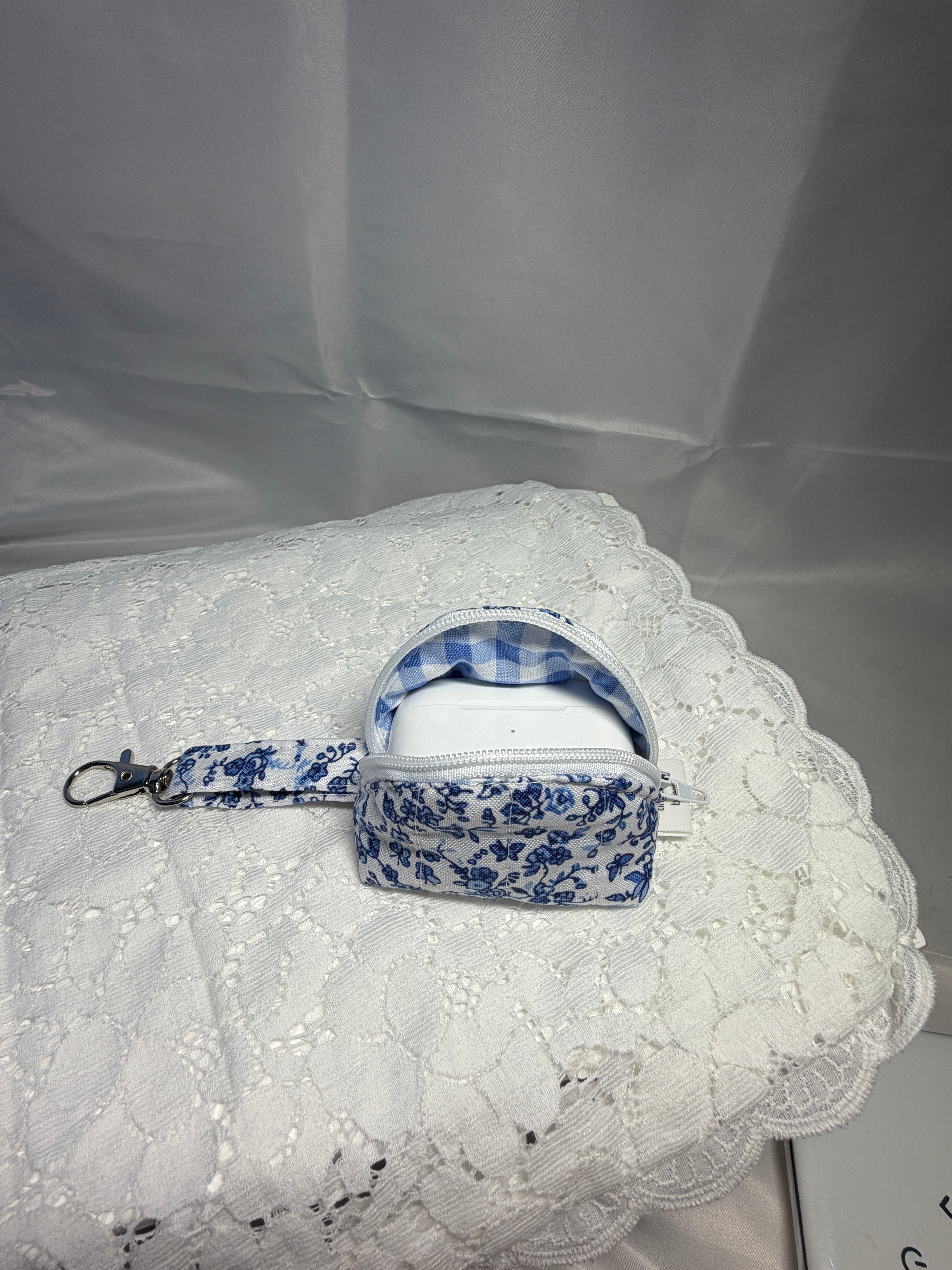Royal Gingham Airpod Case