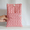 Pink Polka Dot Book Sleeve