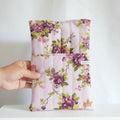 Purple Floral Book Sleeve