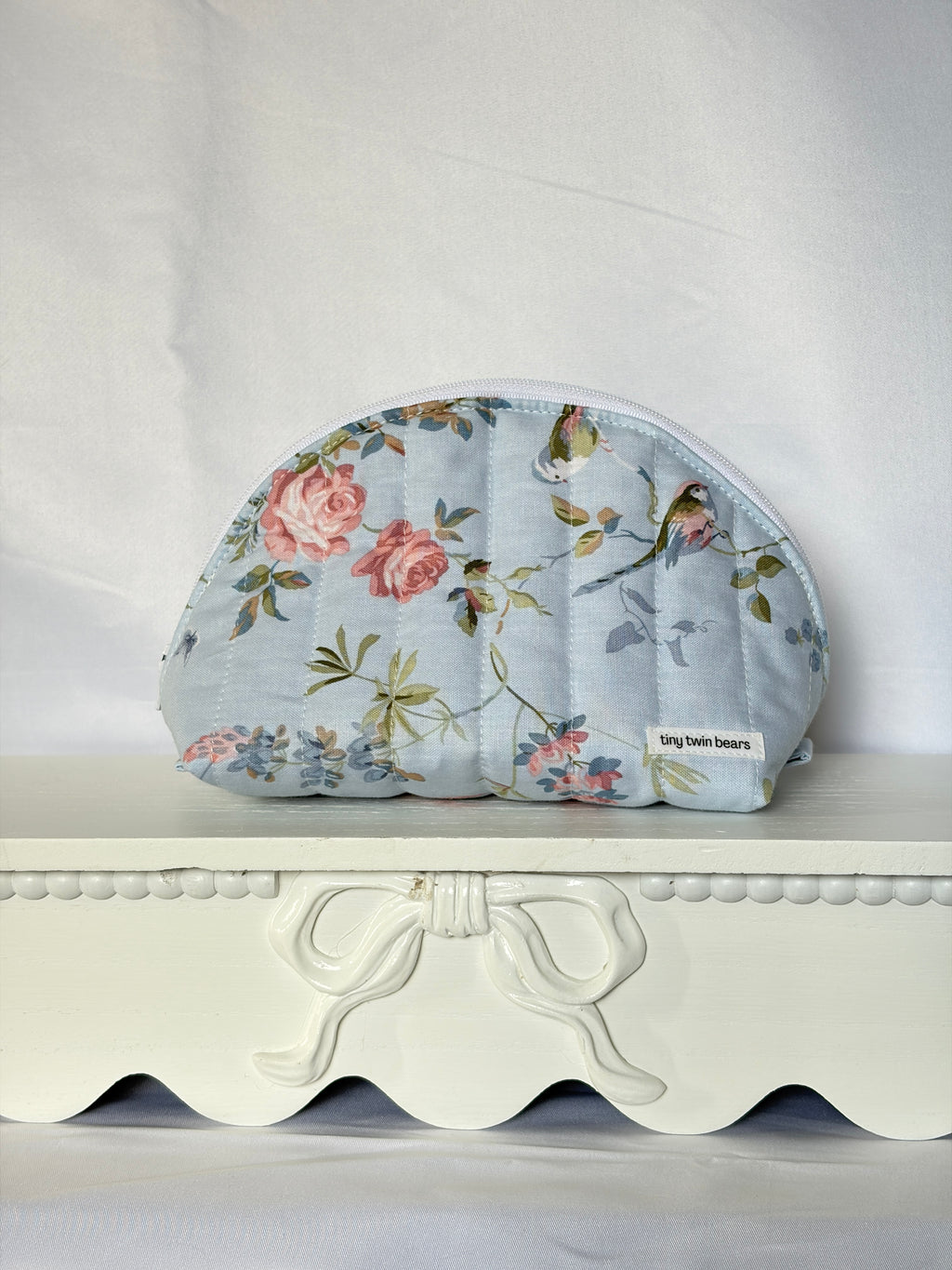 Blue Bird Medium Clamshell Pouch