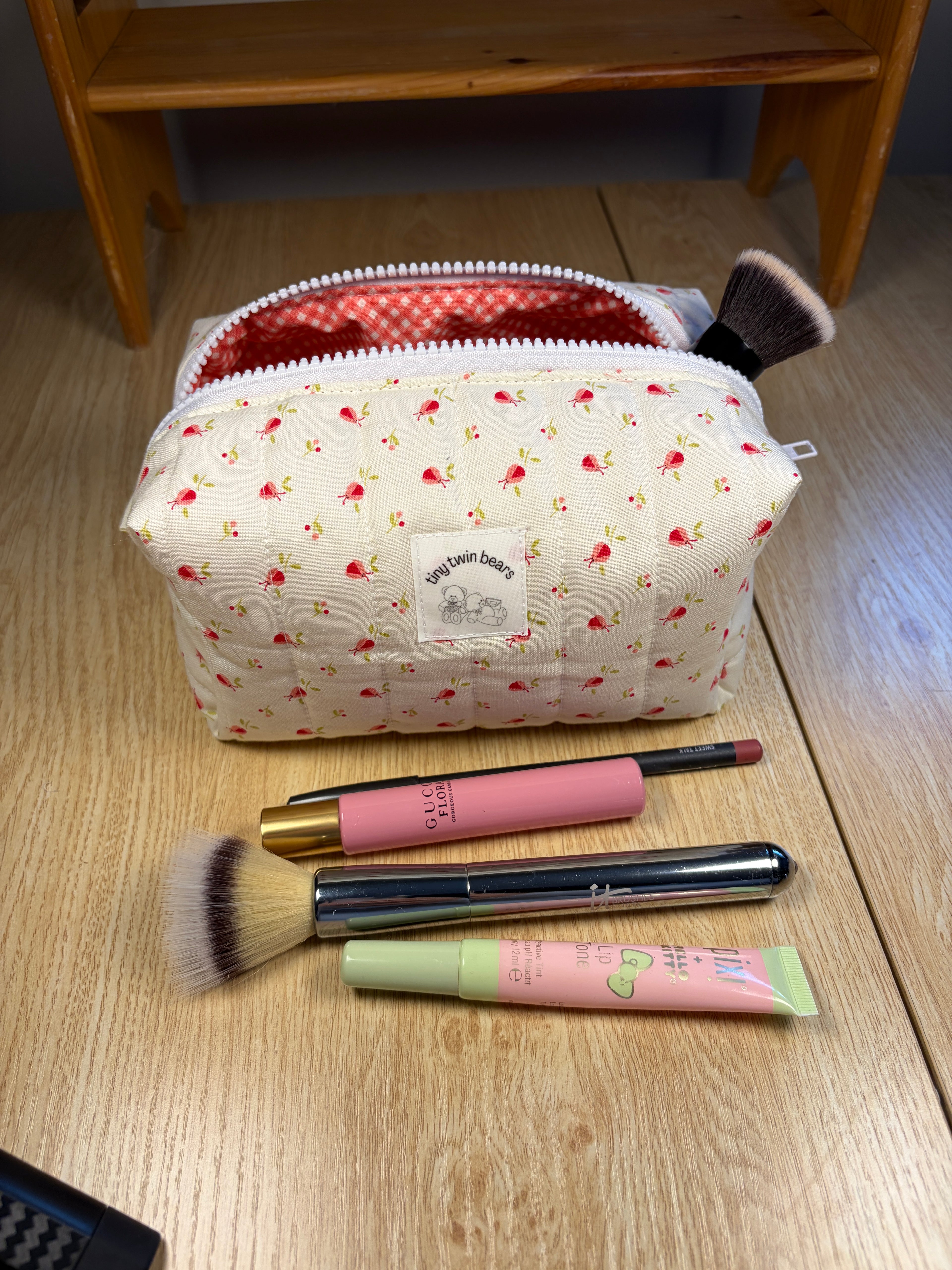 Lady Bug Boxy Makeup Bag