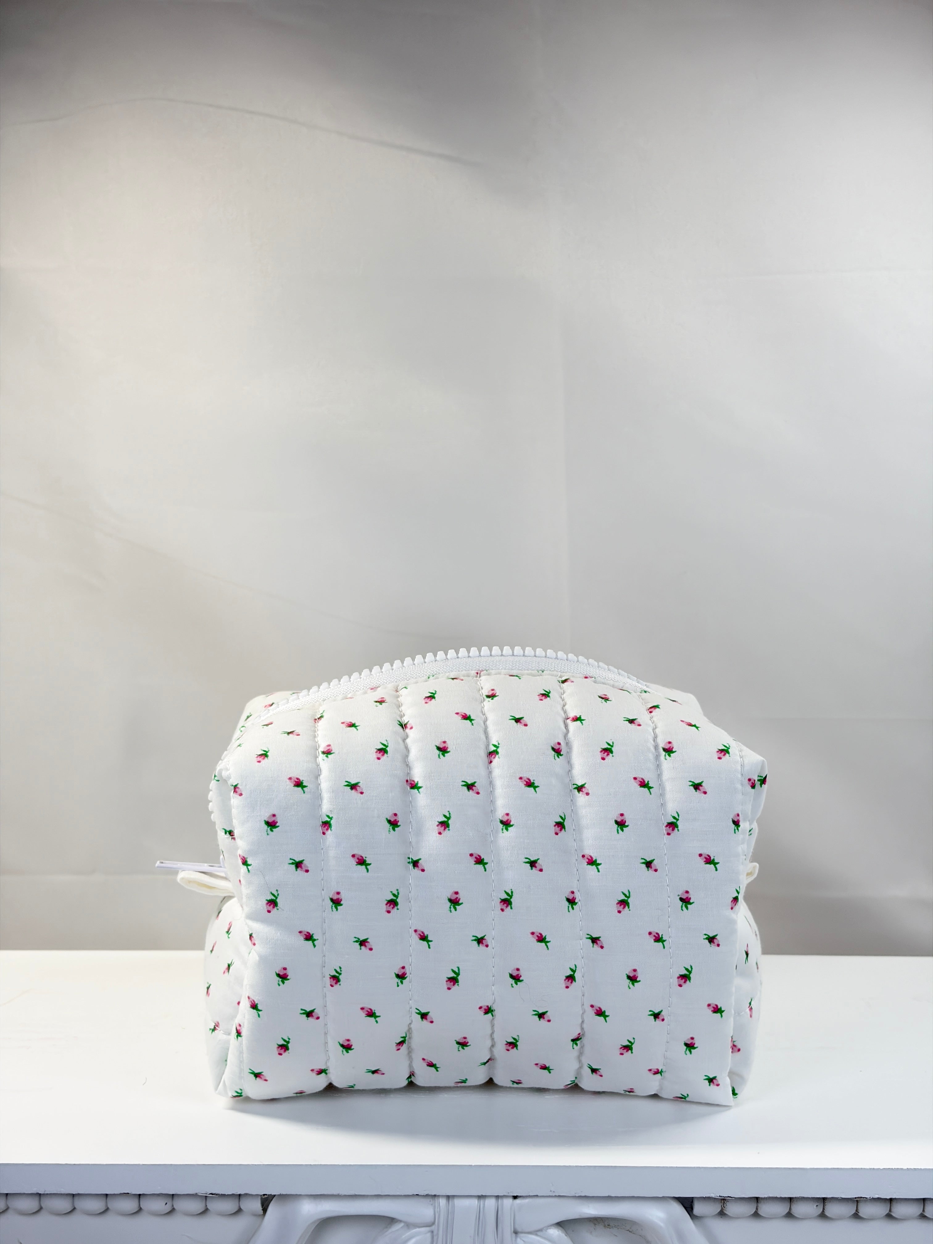 Mini Rose Boxy Makeup Bag