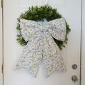 Blue Vine Reversible Giant Door Bow