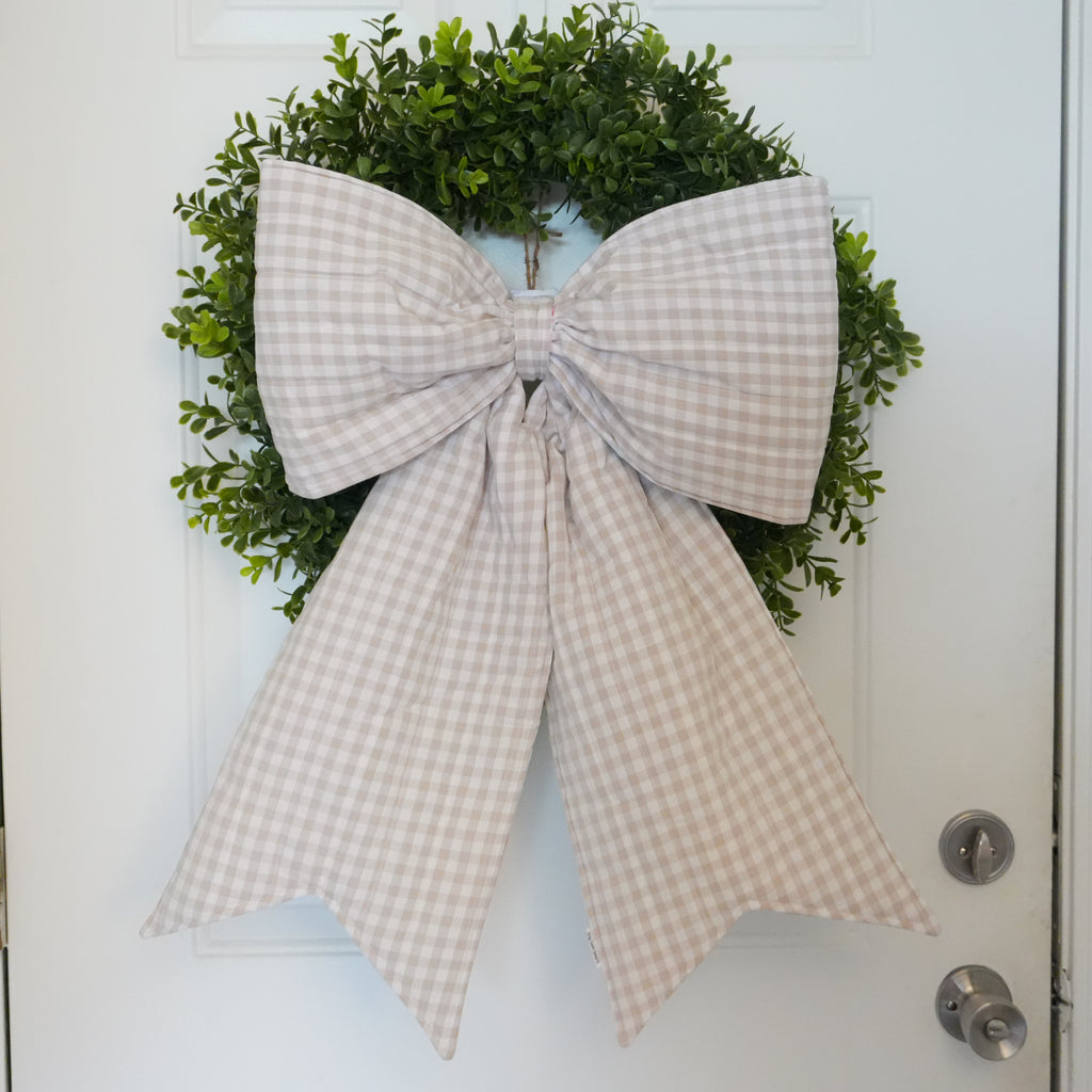 Tea Party Reversible Giant Door Bow