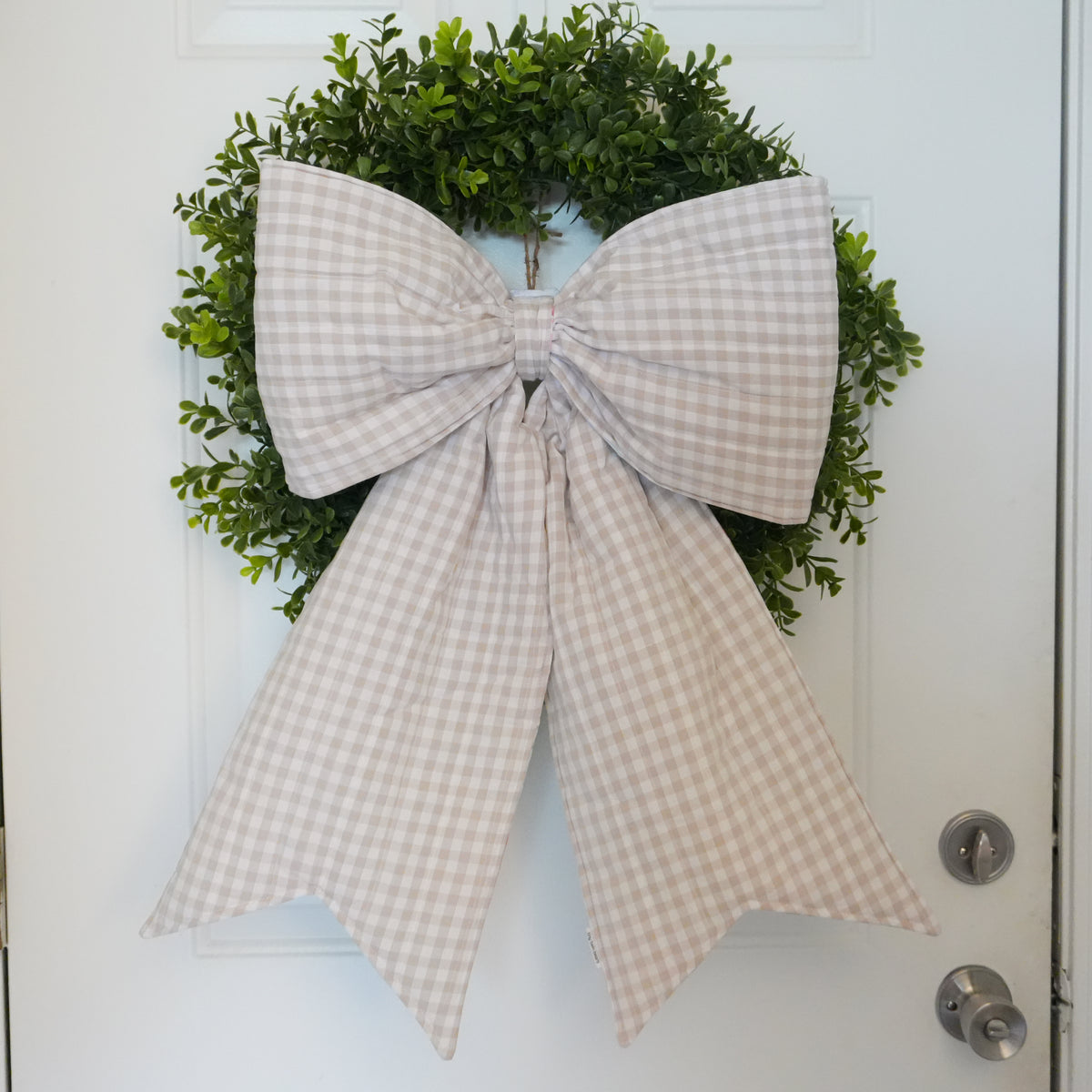 Tea Party Reversible Giant Door Bow