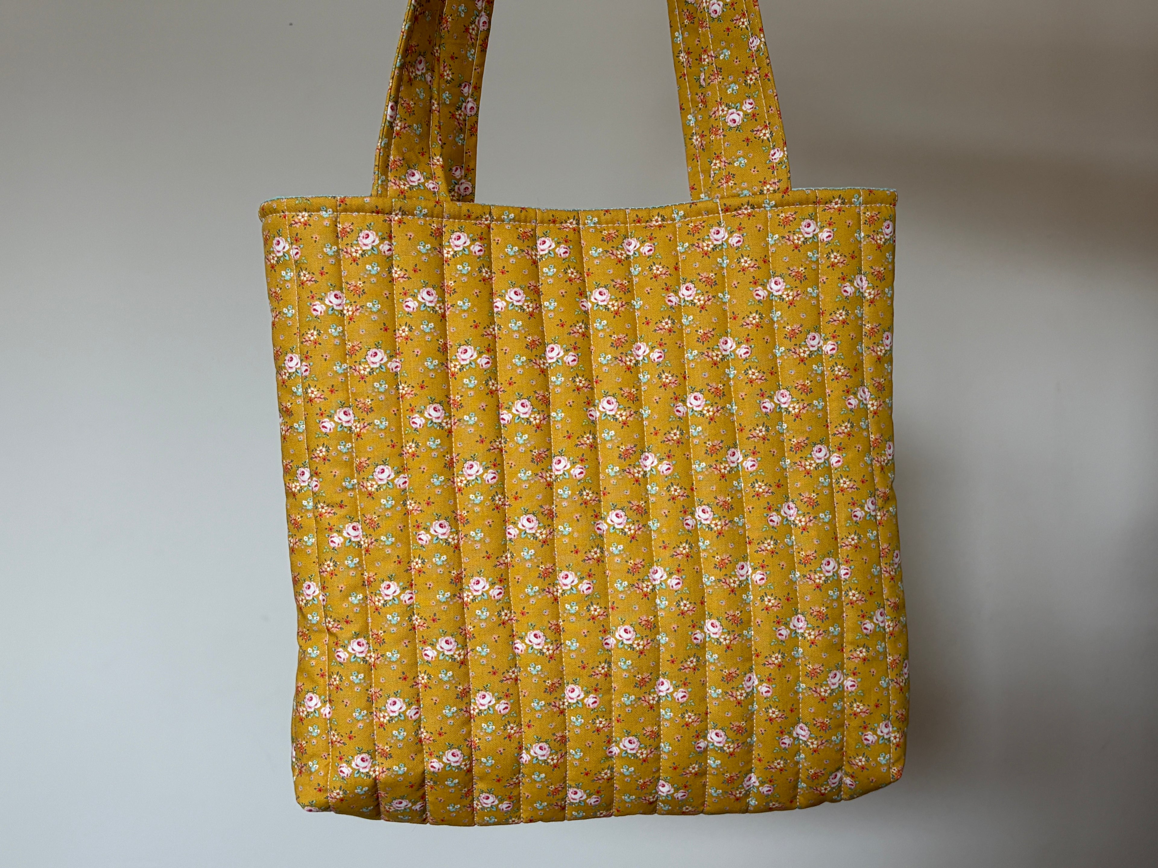 Mustard Garden - Handmade Quilted Tote Bag