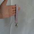 Purple Gingham Wristlet