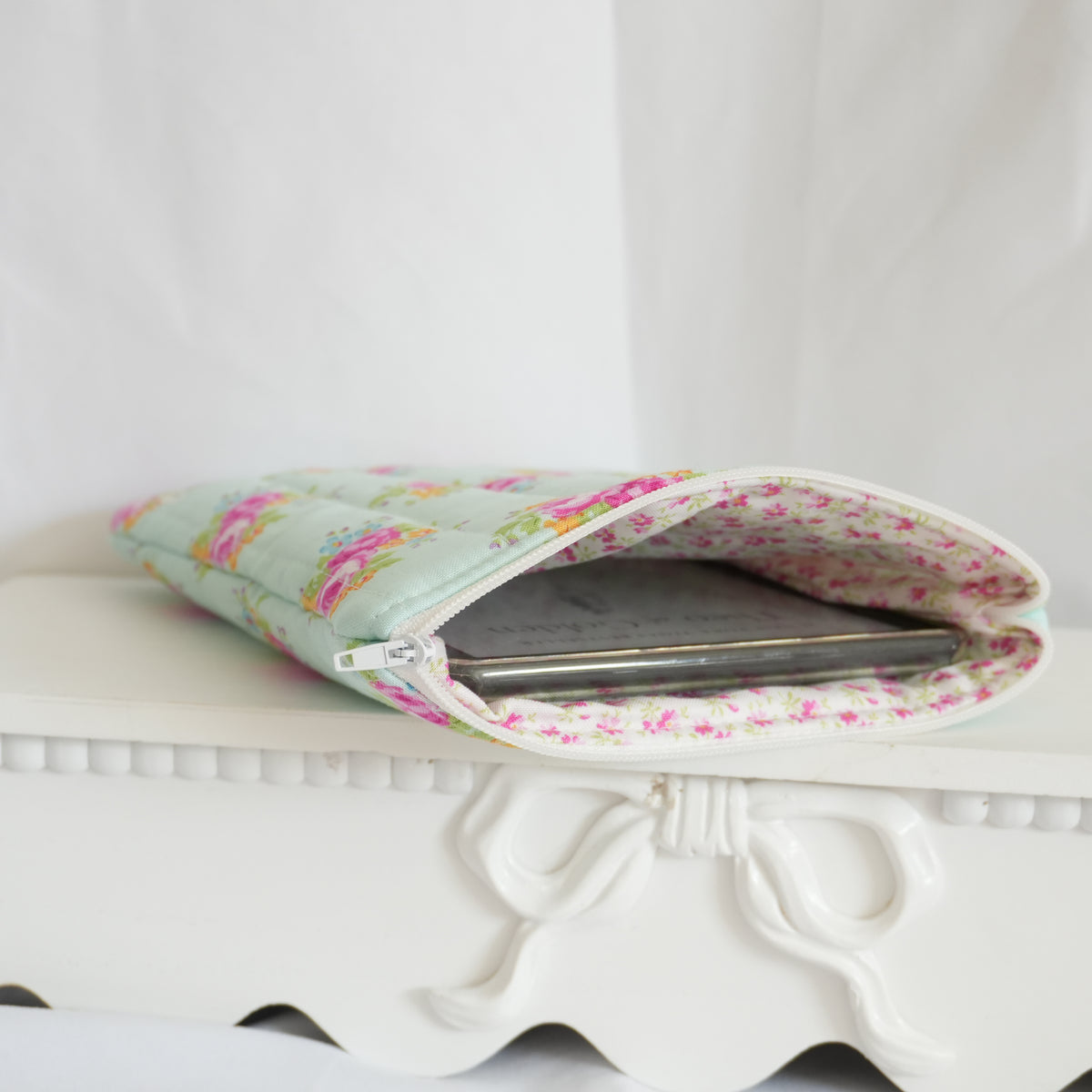 Mint Tea Party Kindle Sleeve