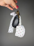 Quilted Keychain Clam Pouch