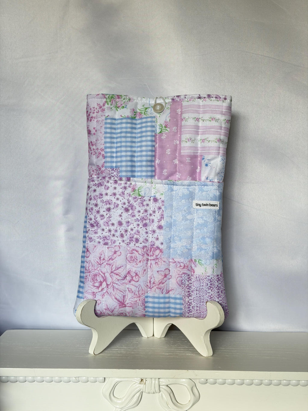 Patchwork Quilted Book Sleeve